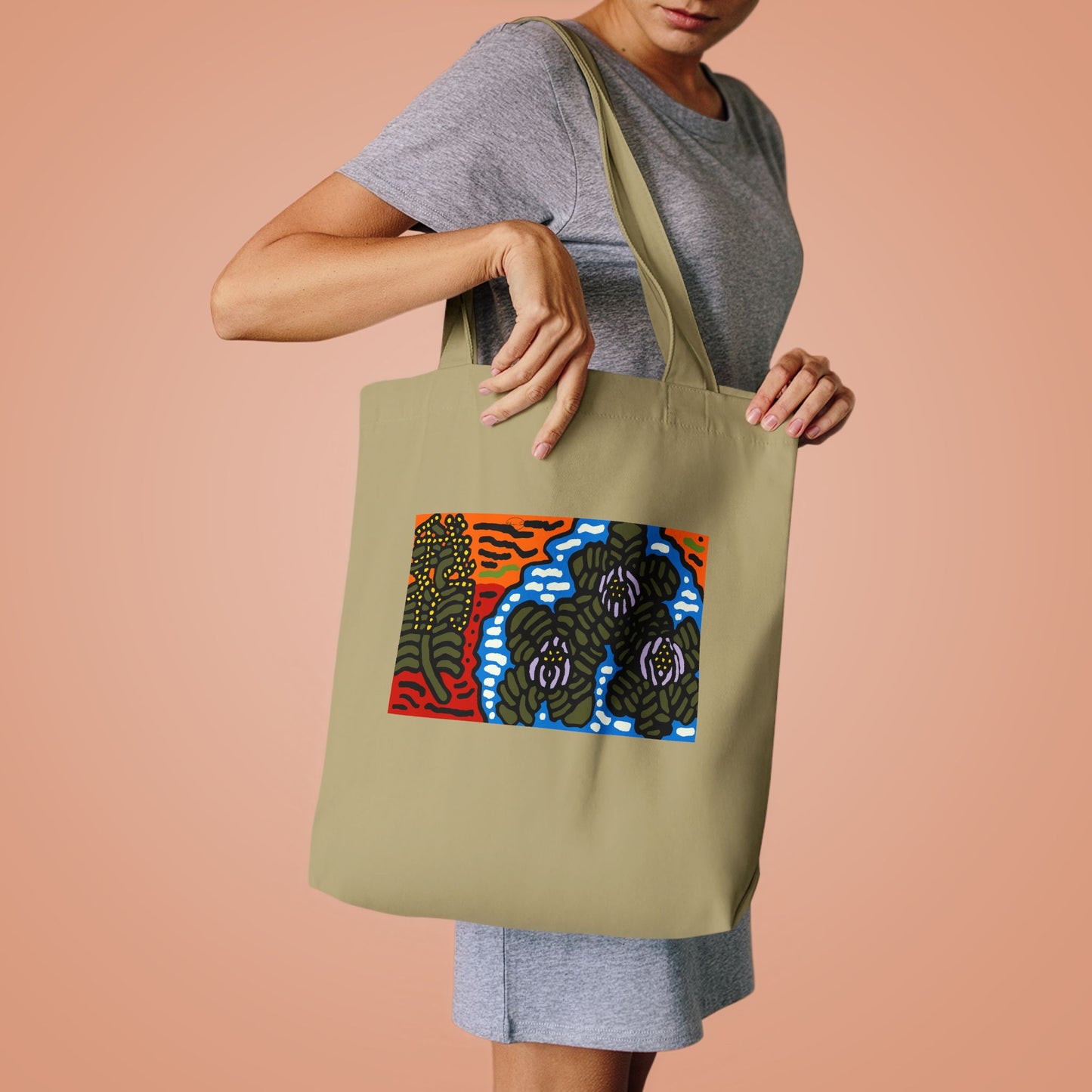 The Sri Lankan water lilies meets the Australian wattle Classic Tote Bag