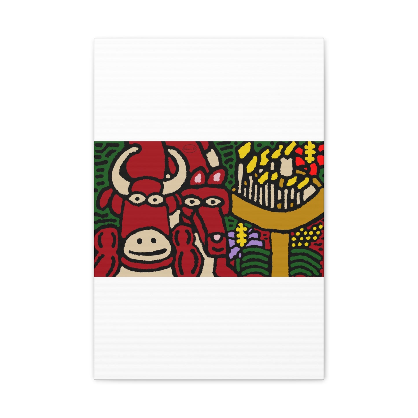 Going blessed by light together Canvas (Small)