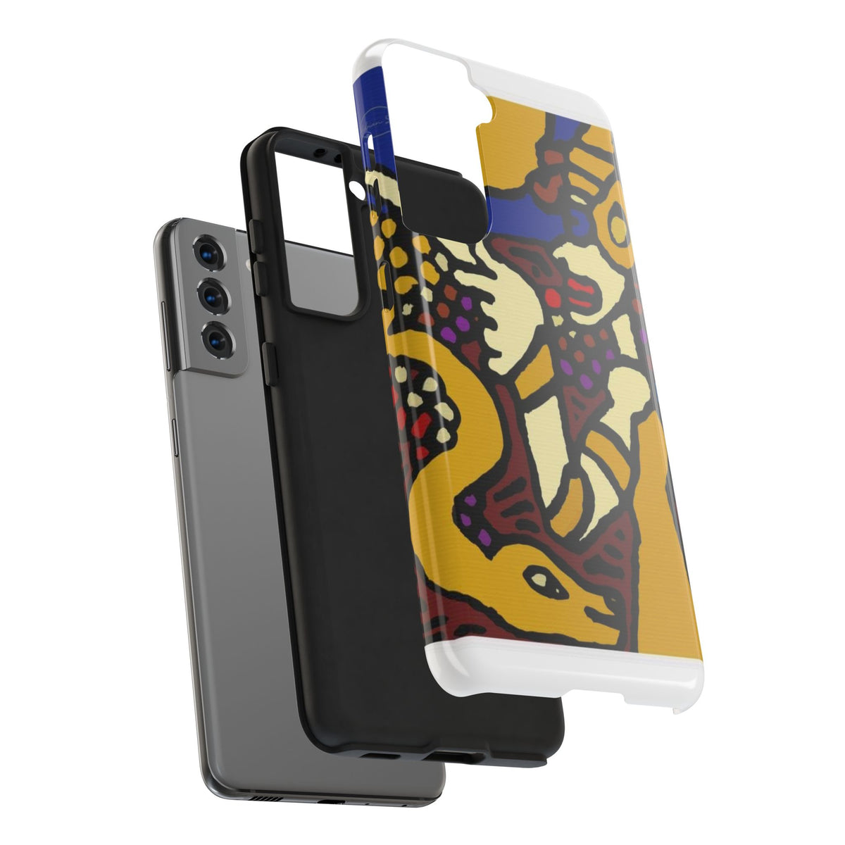 The golden snake being blessed by the fairy Tough Phone Case