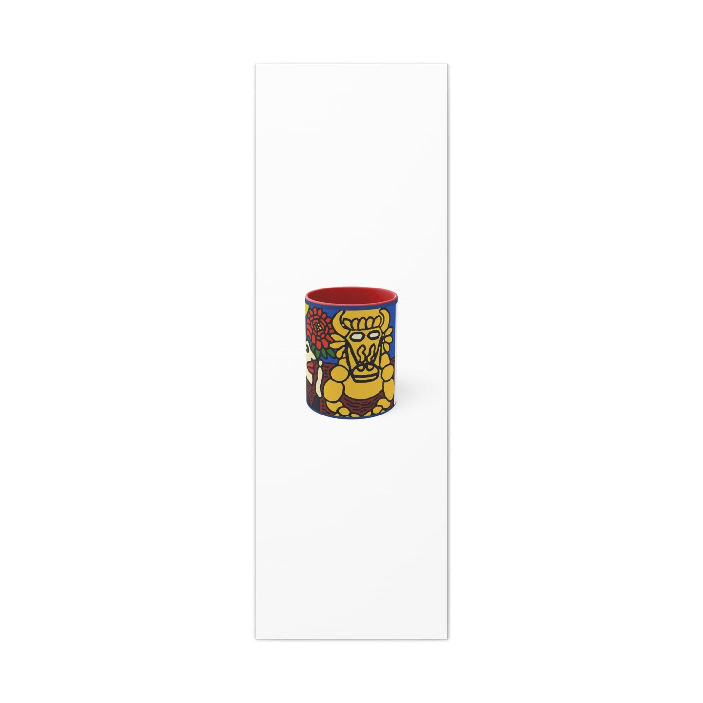 The warrior hailing the mighty golden dragon Canvas (Large)