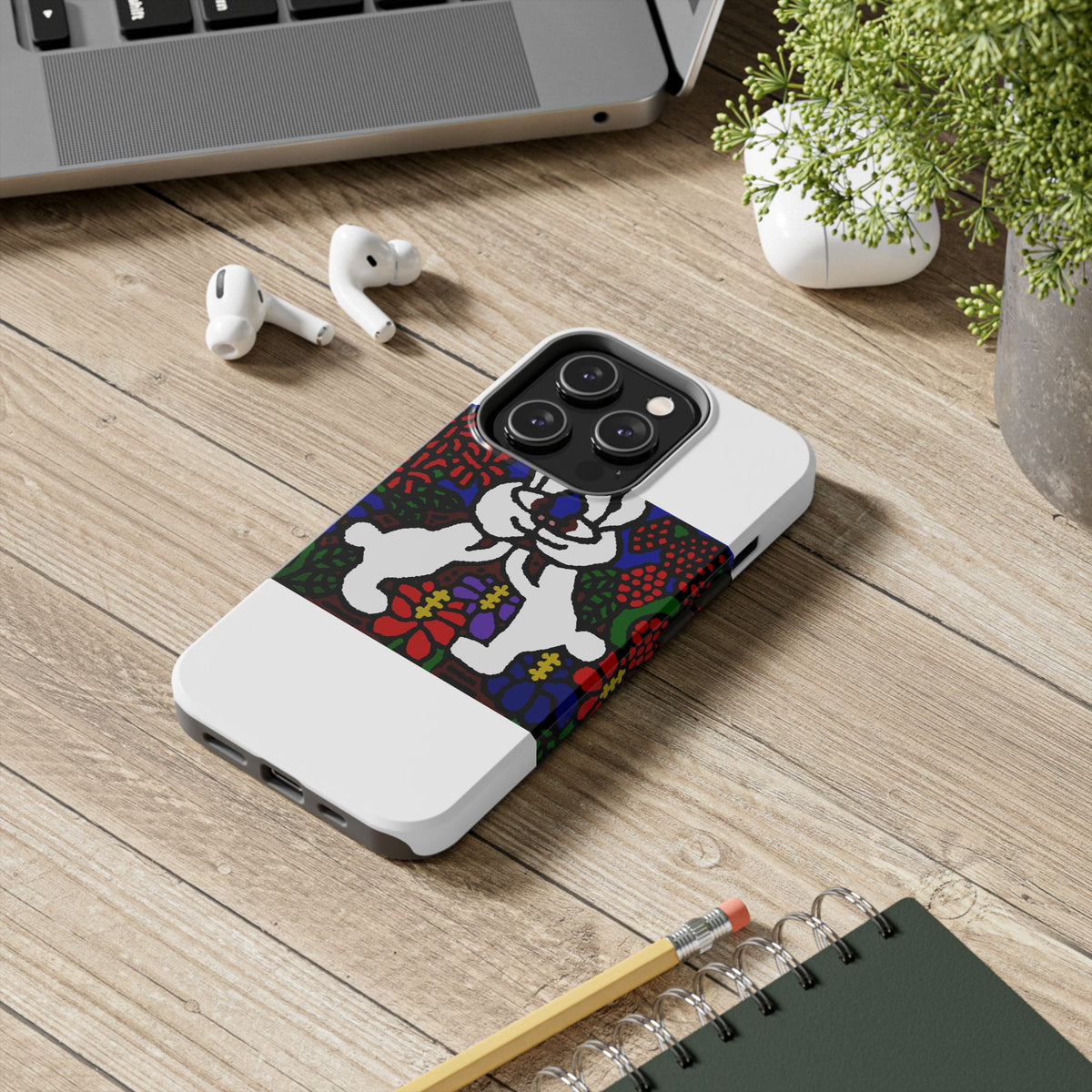 Bunnies in love Tough Phone Case