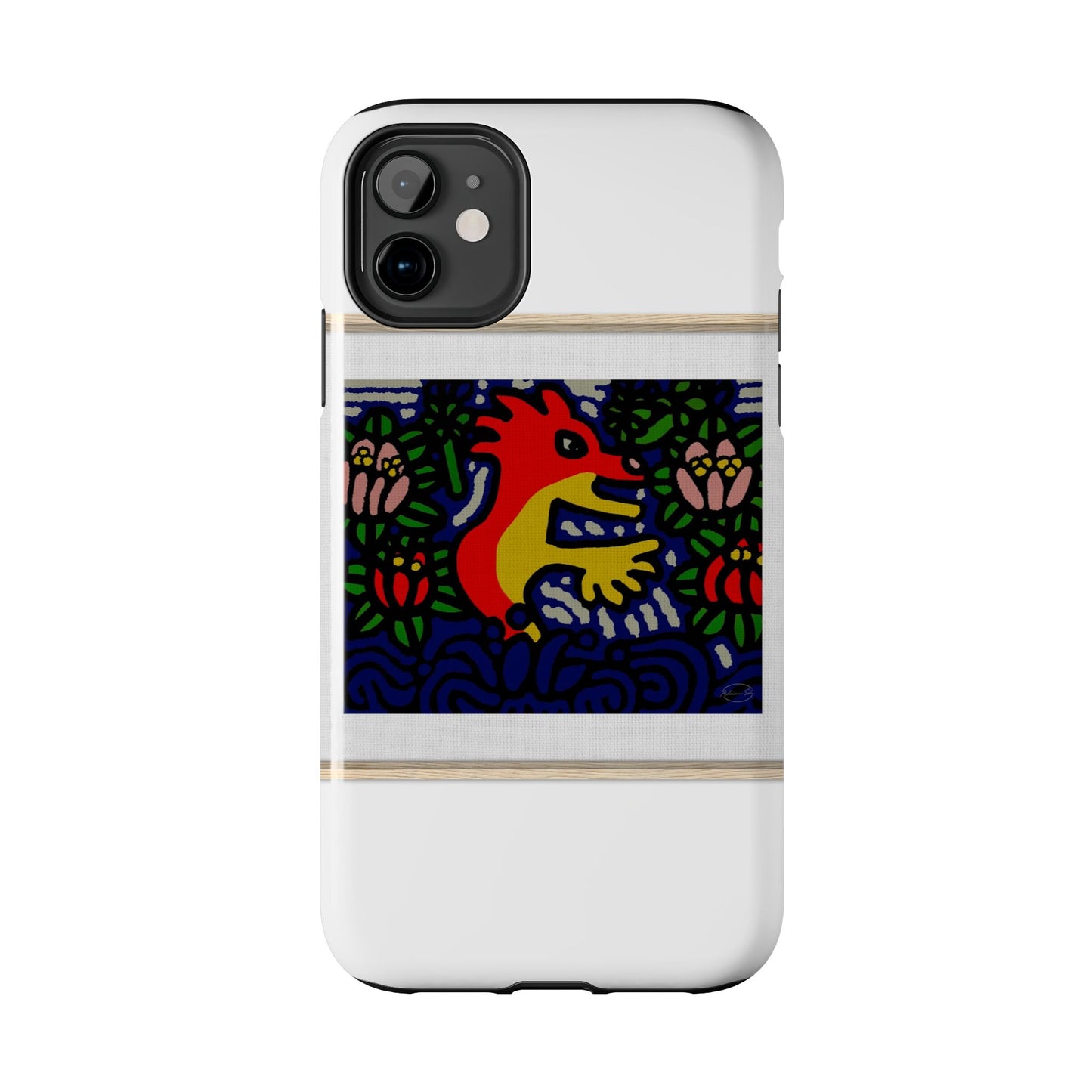 Breaking through the surface of a lotus pond Tough Phone Case