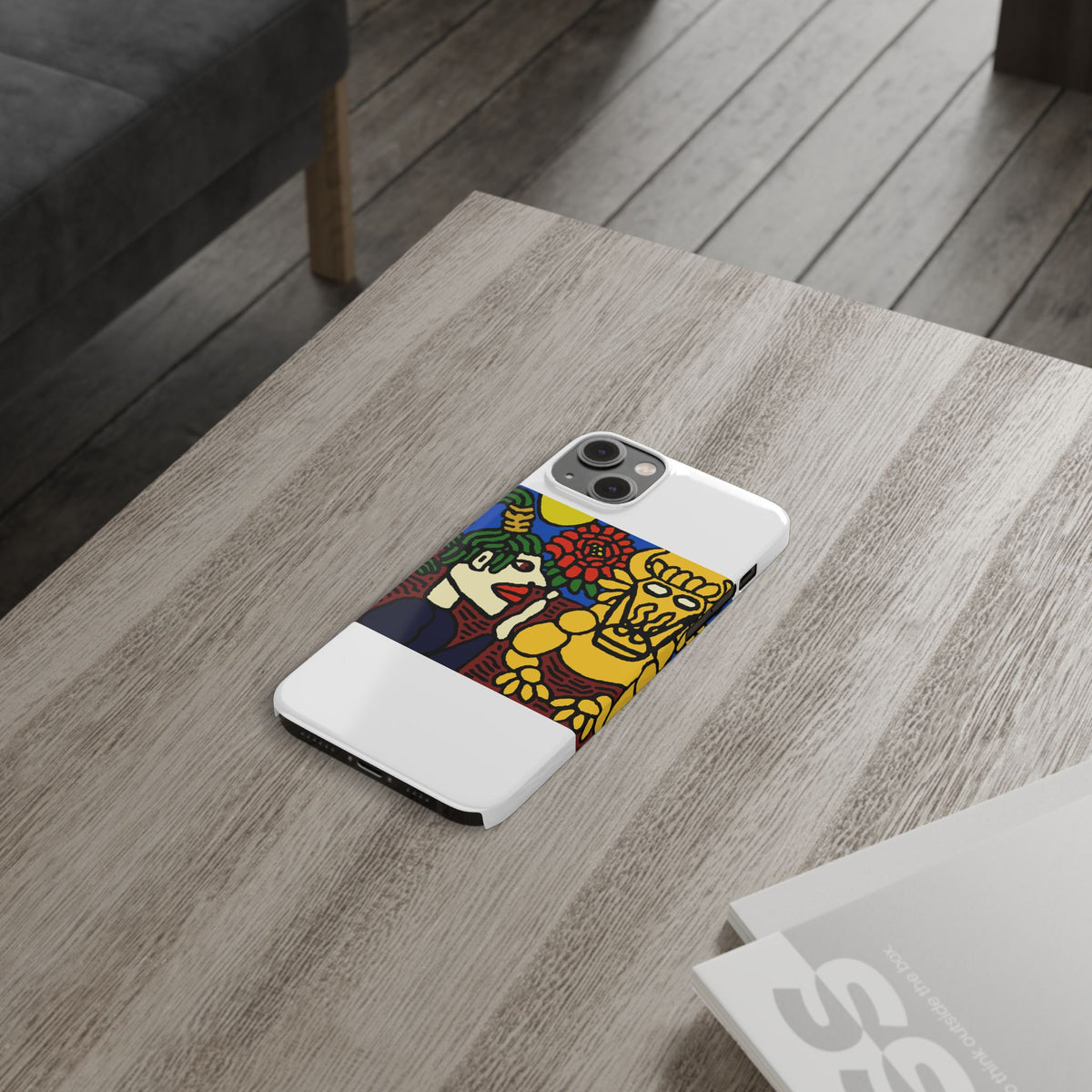 The warrior hailing the mighty golden dragon Slim Phone Case