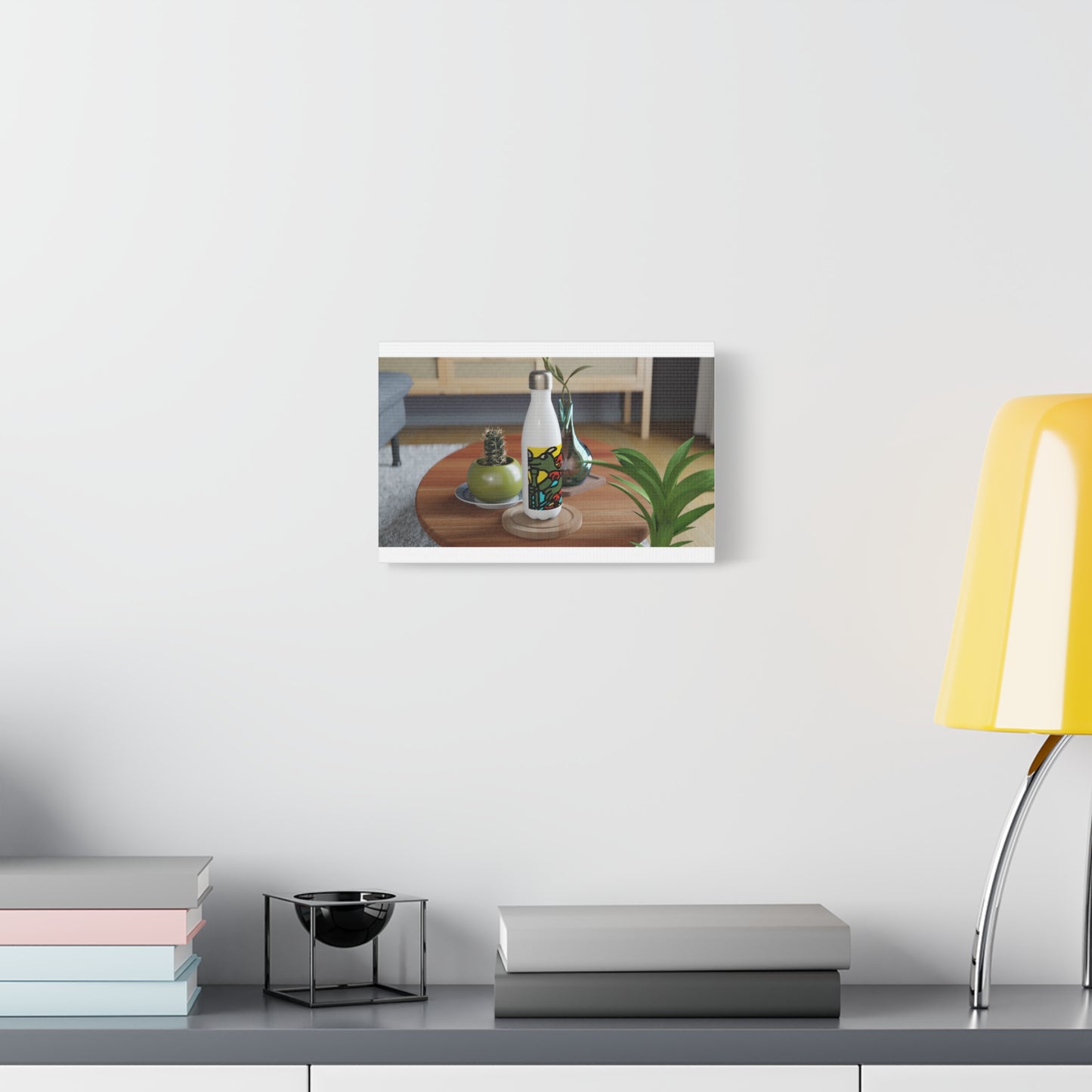 Two dragons enjoying a feast together Canvas (Small)