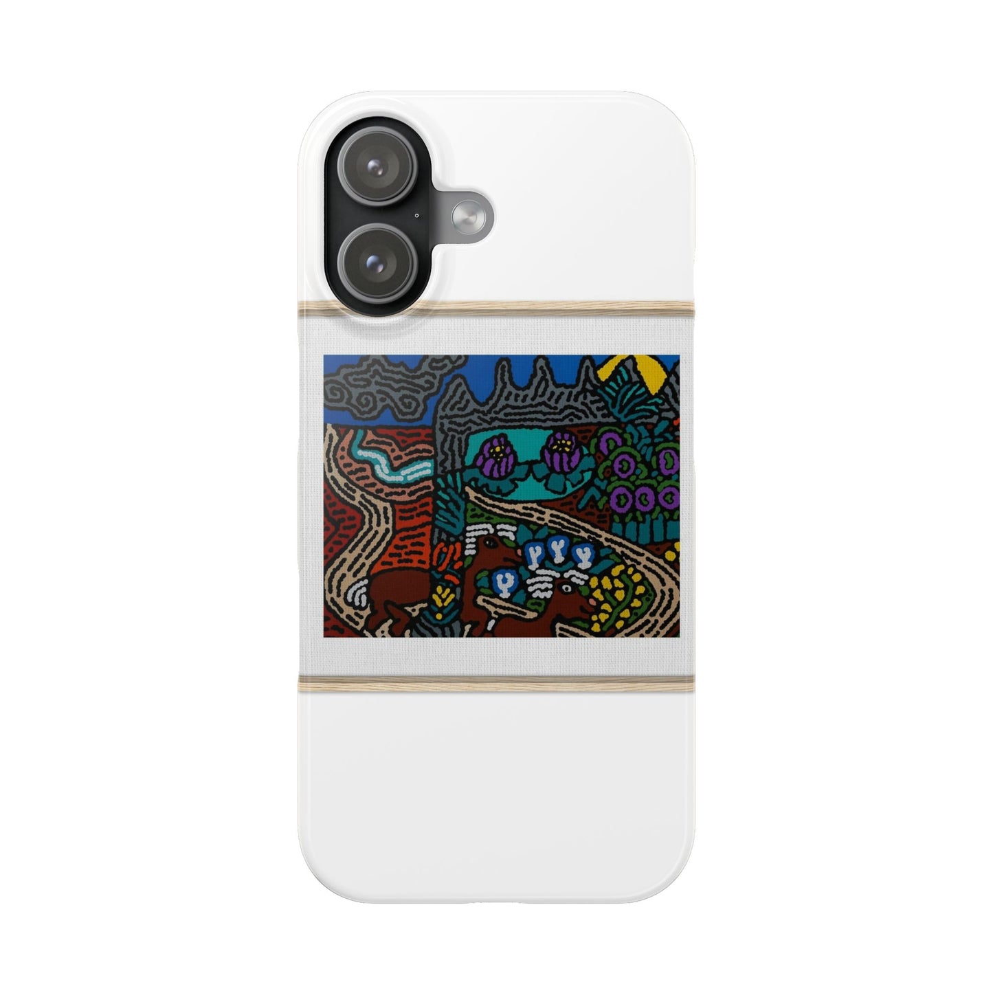 Road to a Sanctuary and Oasis Slim Phone Case