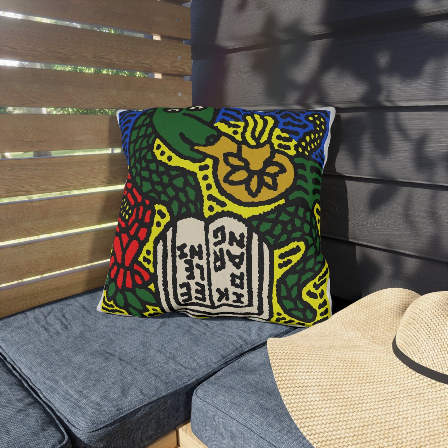Shining a light on knowledge — Outdoor Pillow