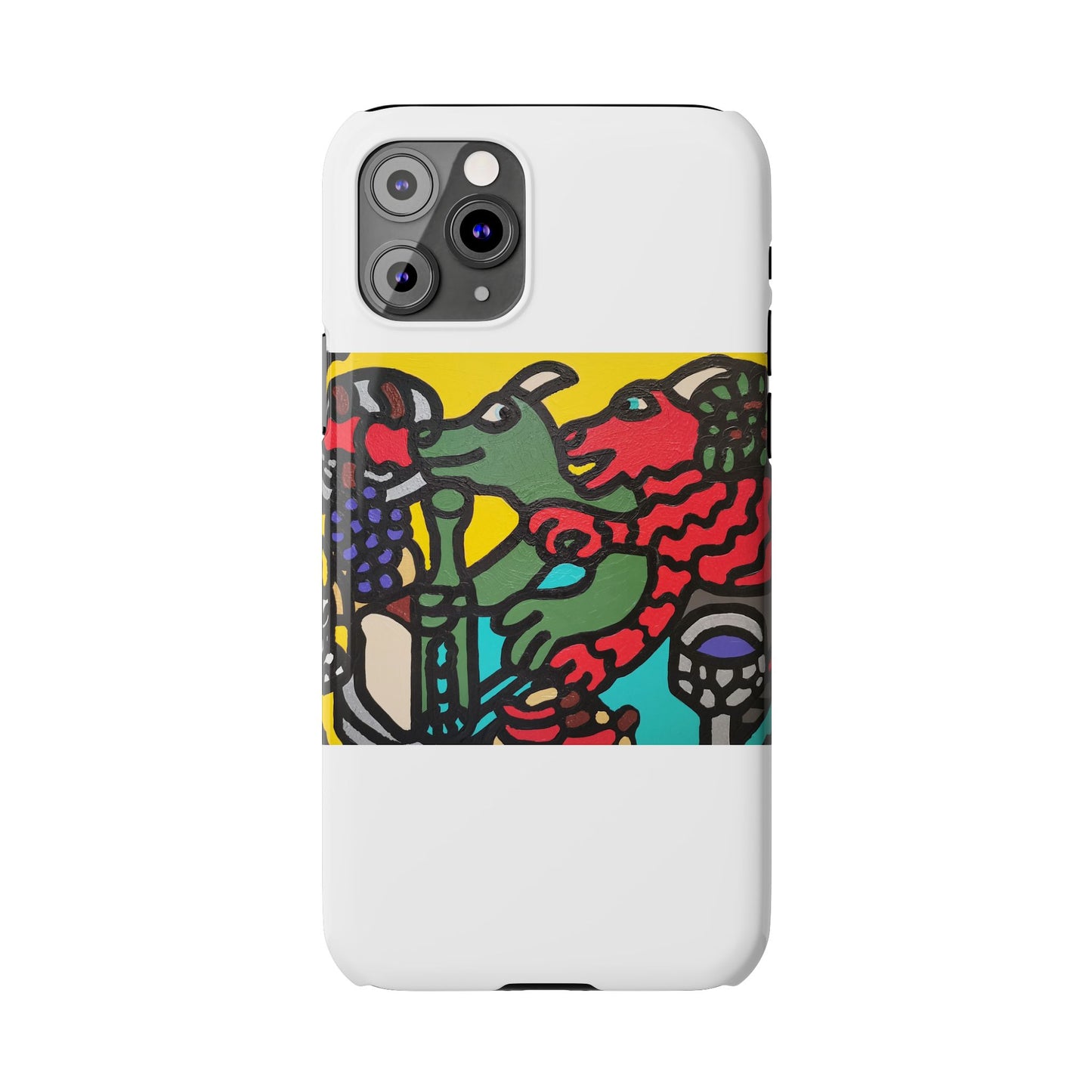 Enjoying our companionship Slim Phone Case