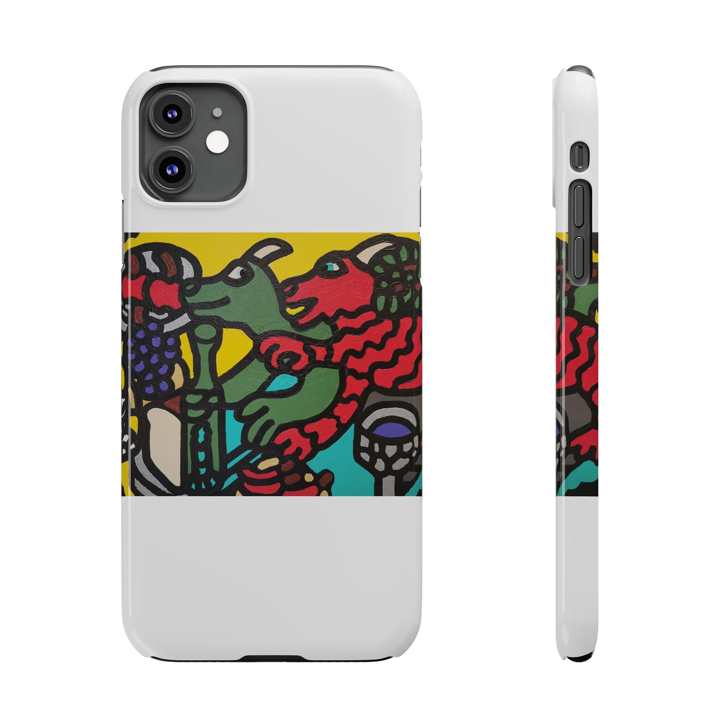 Enjoying our companionship Slim Phone Case