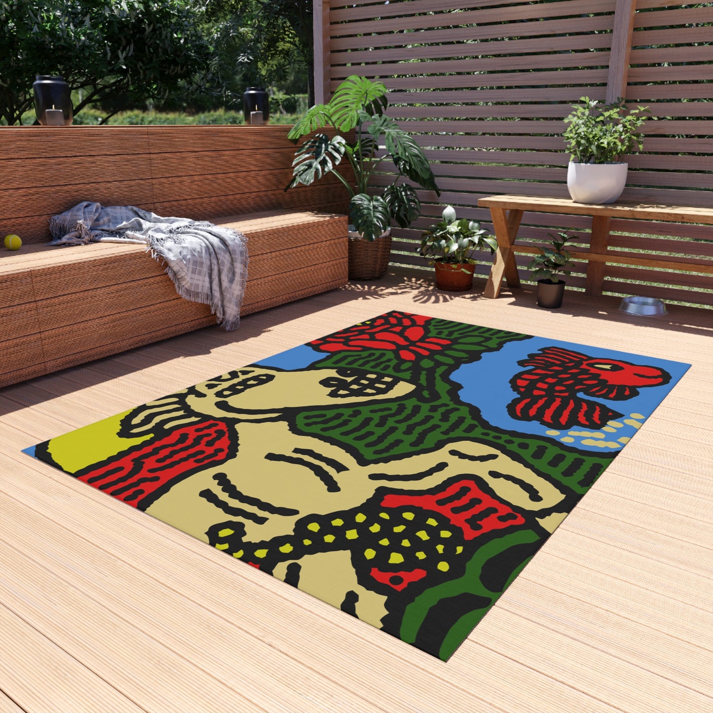 Galloping carefree through life — Outdoor Rug