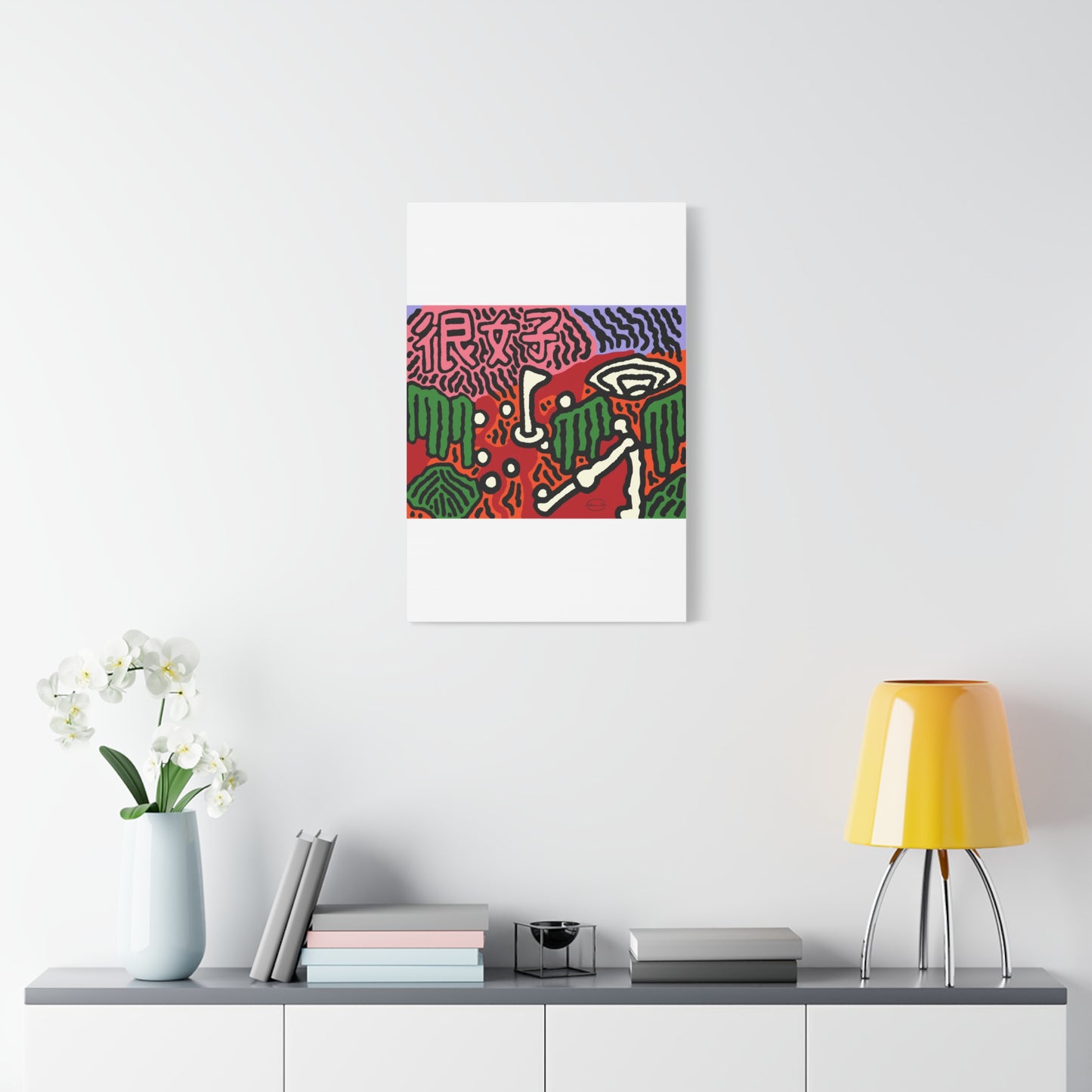 Hitting holes in one throughout life Canvas (Large)