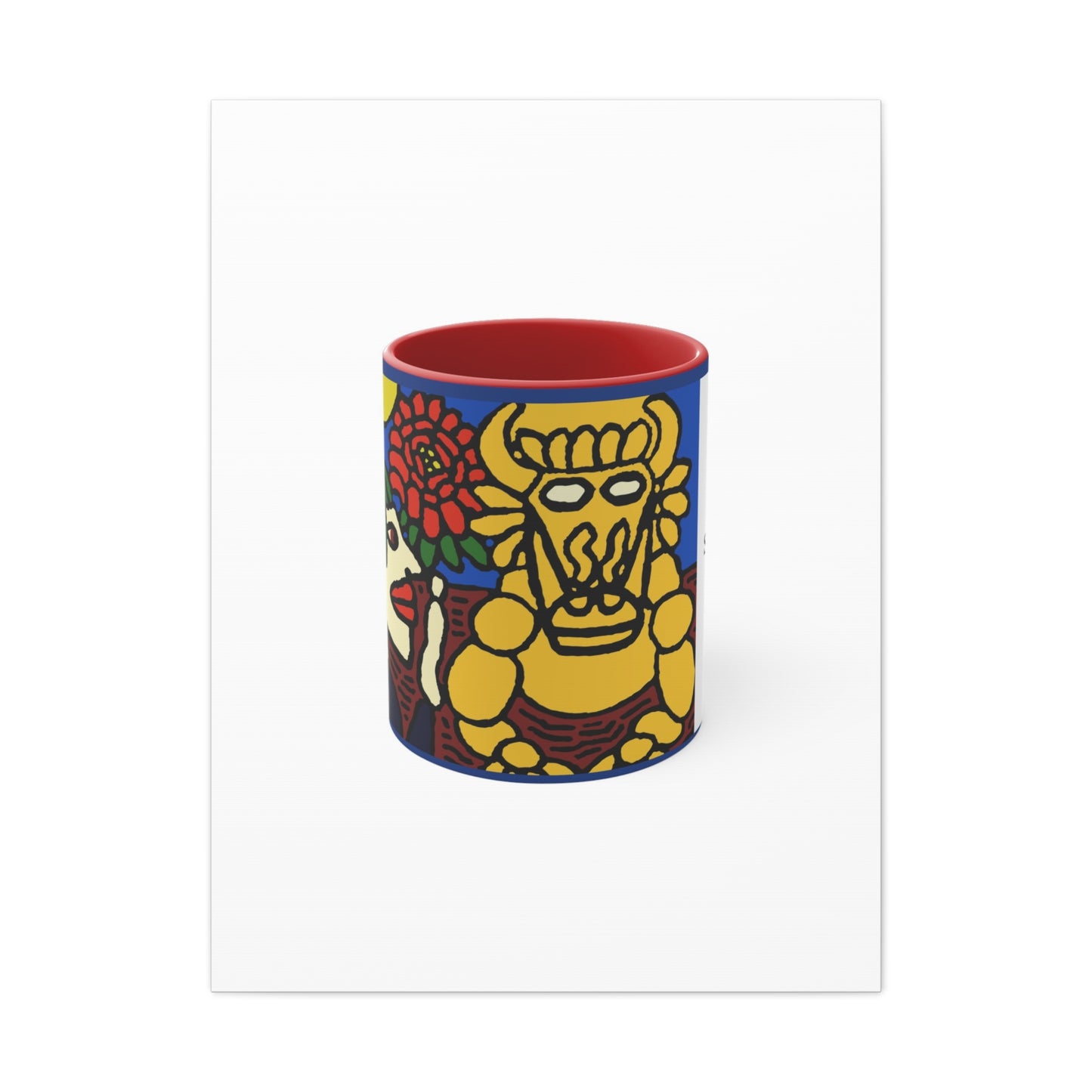 The warrior hailing the mighty golden dragon Canvas (Large)