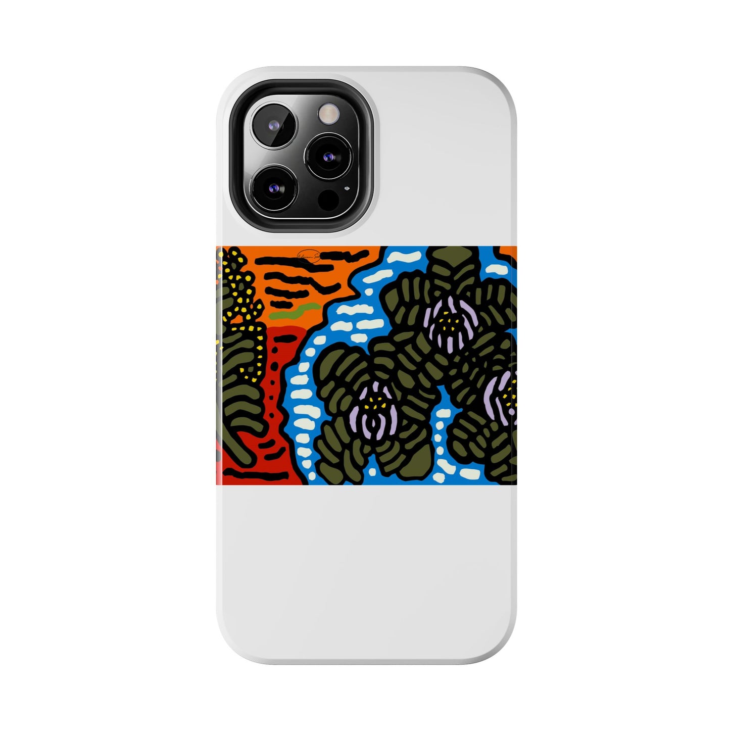 The Sri Lankan water lilies meets the Australian wattle Tough Phone Case