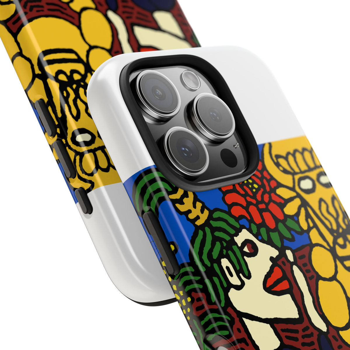 The warrior hailing the mighty golden dragon Tough Phone Case