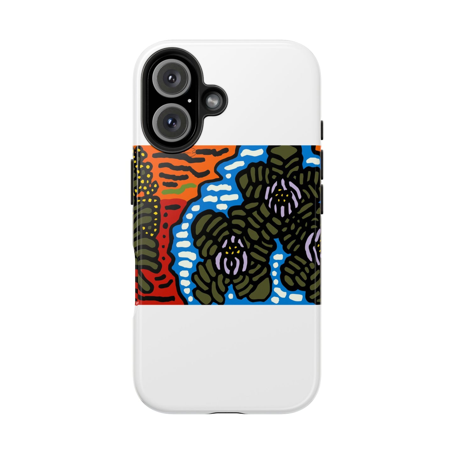 The Sri Lankan water lilies meets the Australian wattle Tough Phone Case