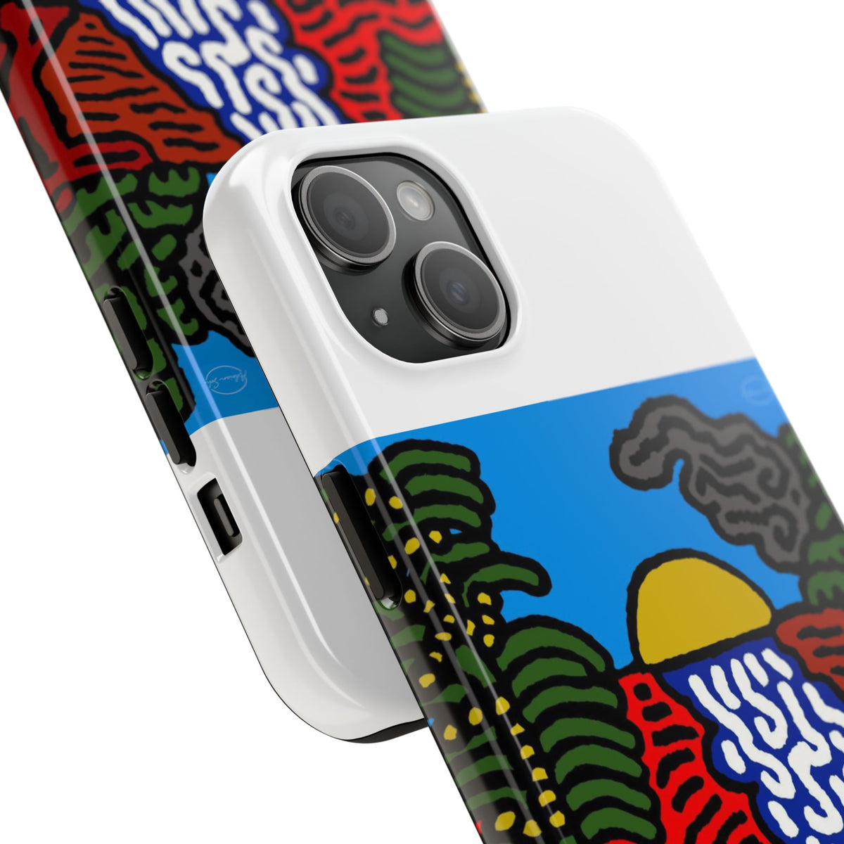 The river that joins the Australian wattle and Lebanese cedar tree in friendship Tough Phone Case