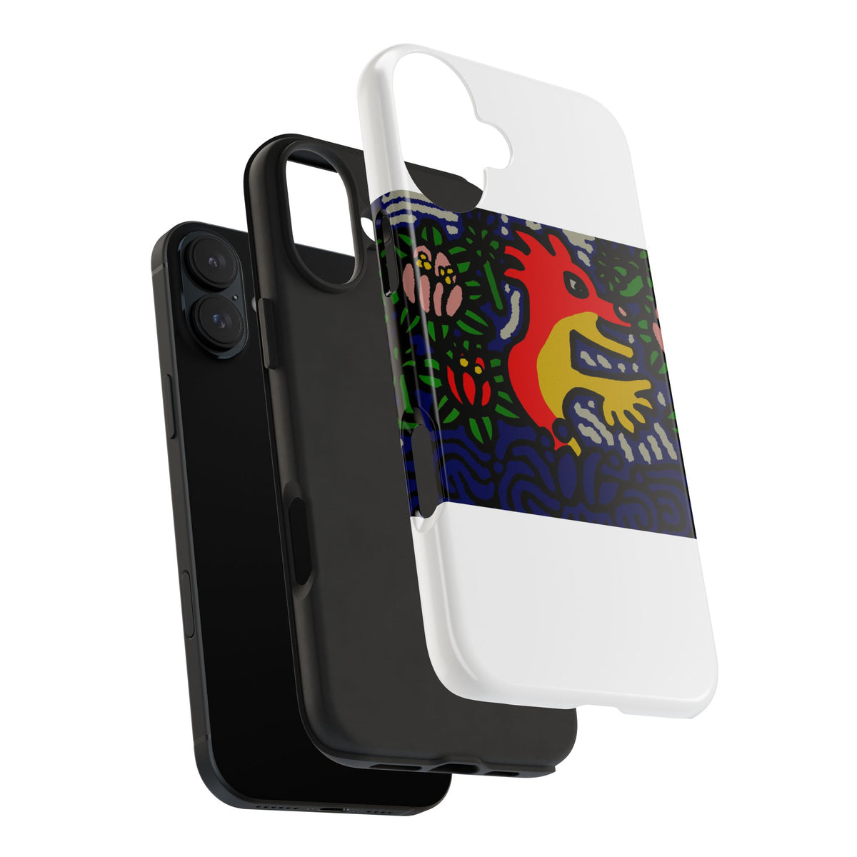 Breaking through the surface of a lotus pond Tough Phone Case