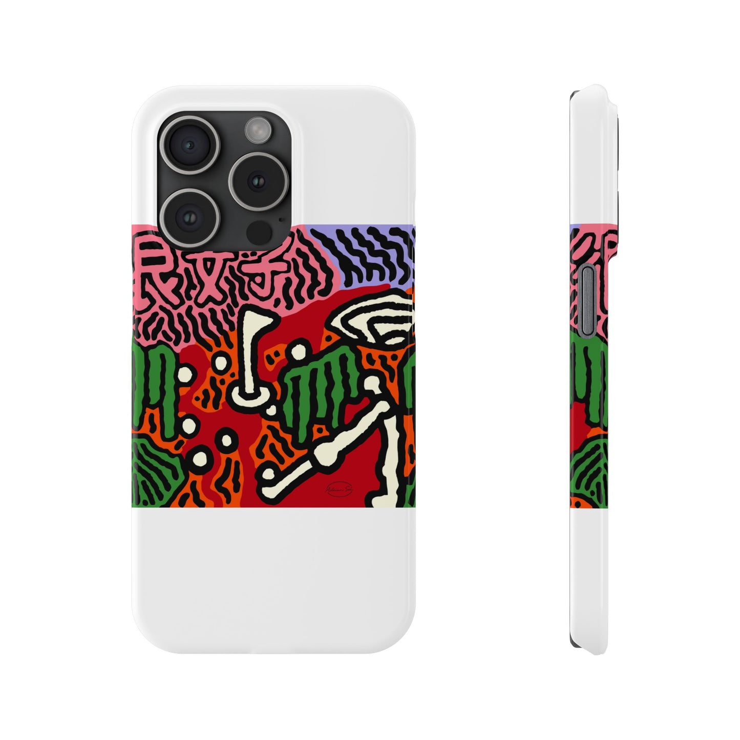 Hitting holes in one throughout life Slim Phone Case