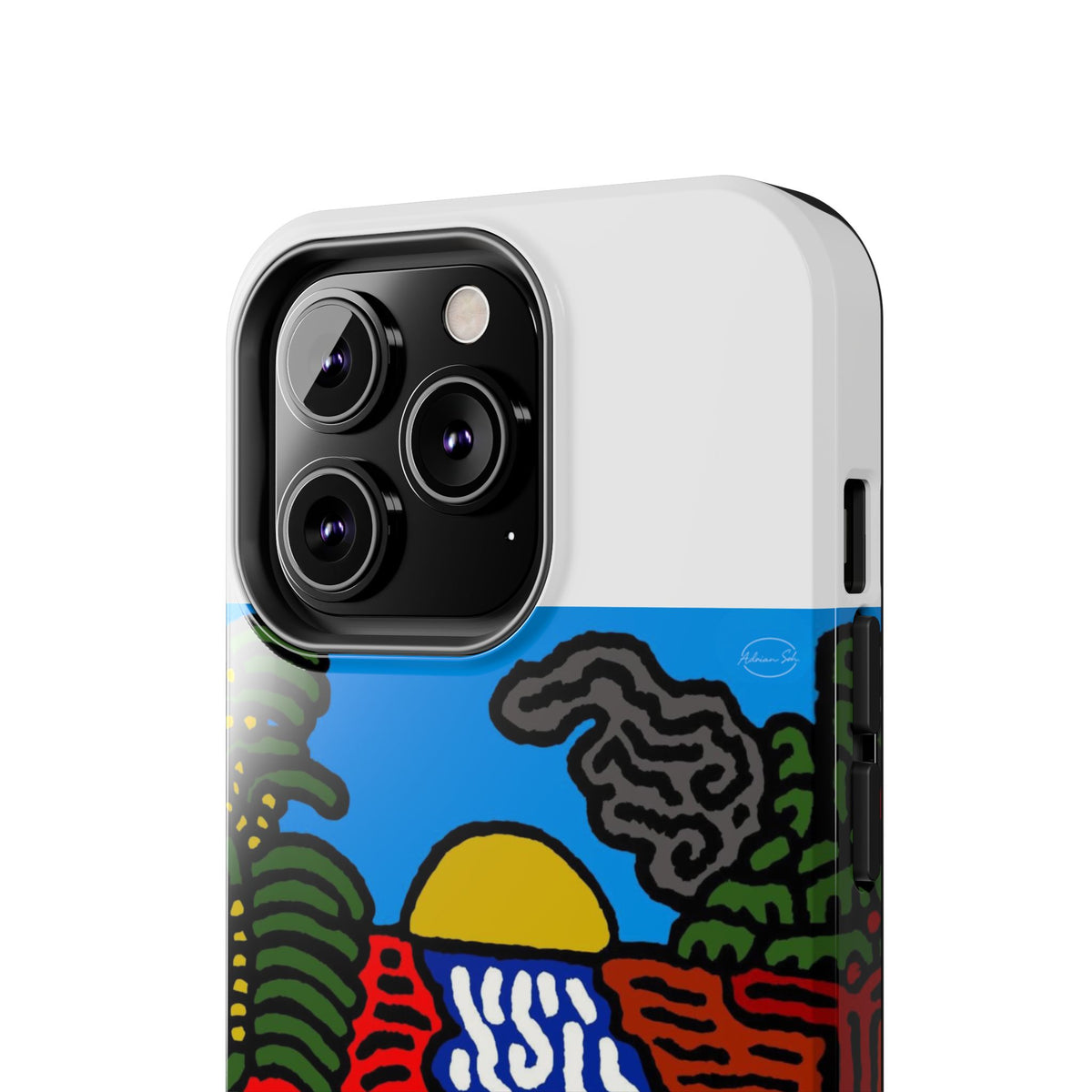 The river that joins the Australian wattle and Lebanese cedar tree in friendship Tough Phone Case