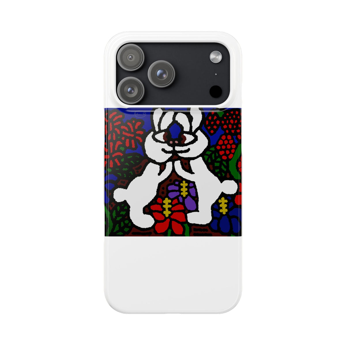 Bunnies in love Slim Phone Case