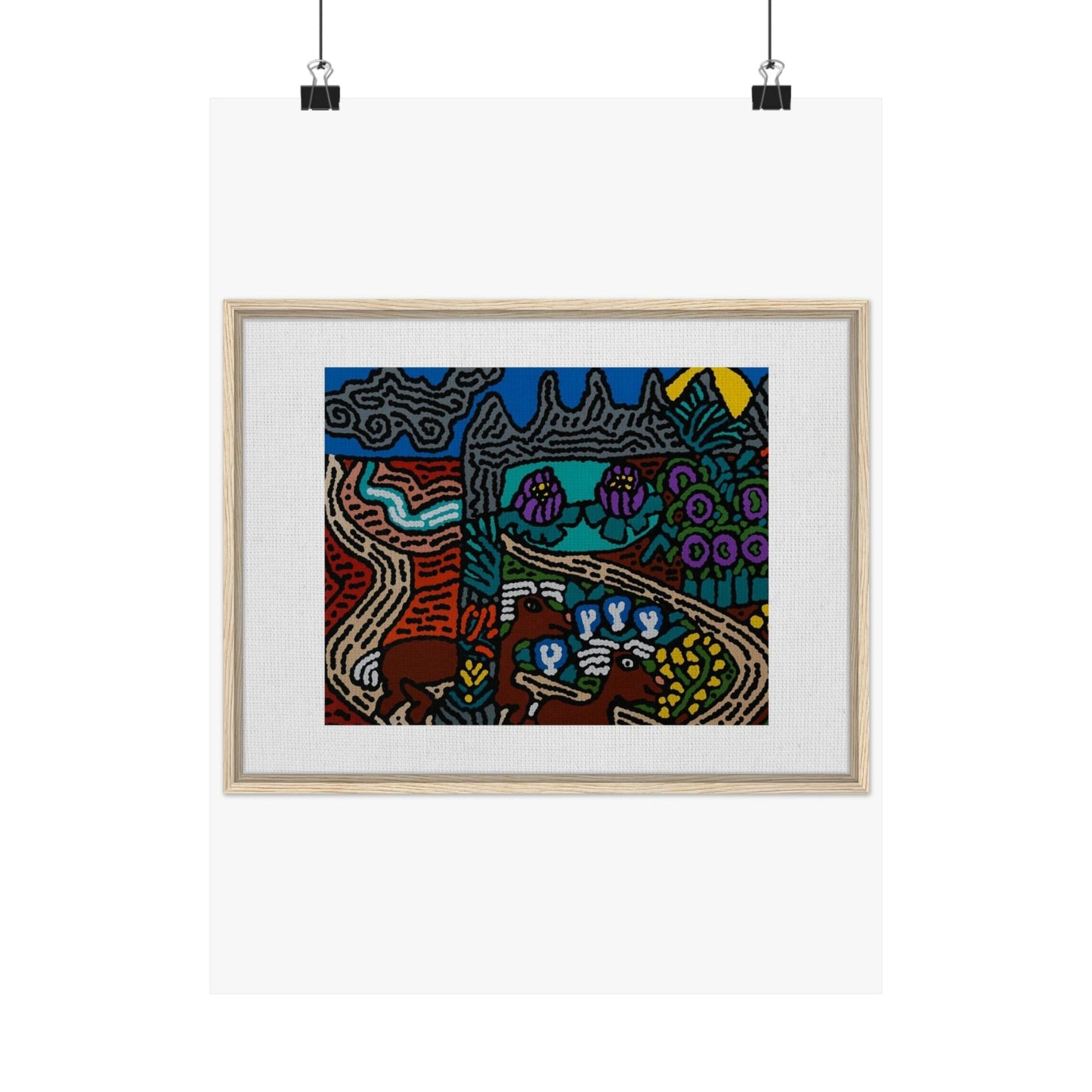 Road to a Sanctuary and Oasis Matte Poster Vertical (Small)