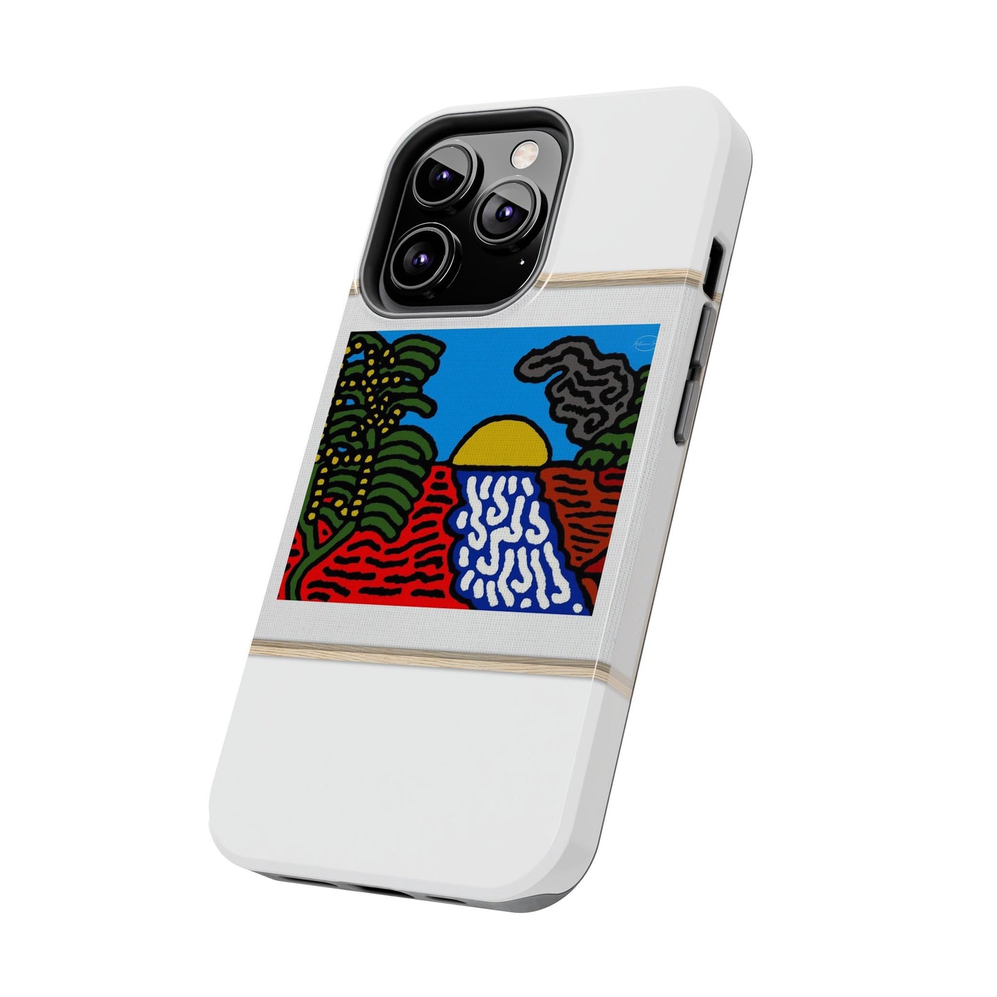 The river that joins the Australian wattle and Lebanese cedar tree in friendship Tough Phone Case
