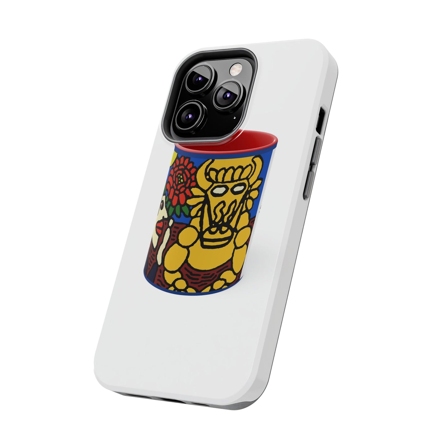 The warrior hailing the mighty golden dragon Tough Phone Case