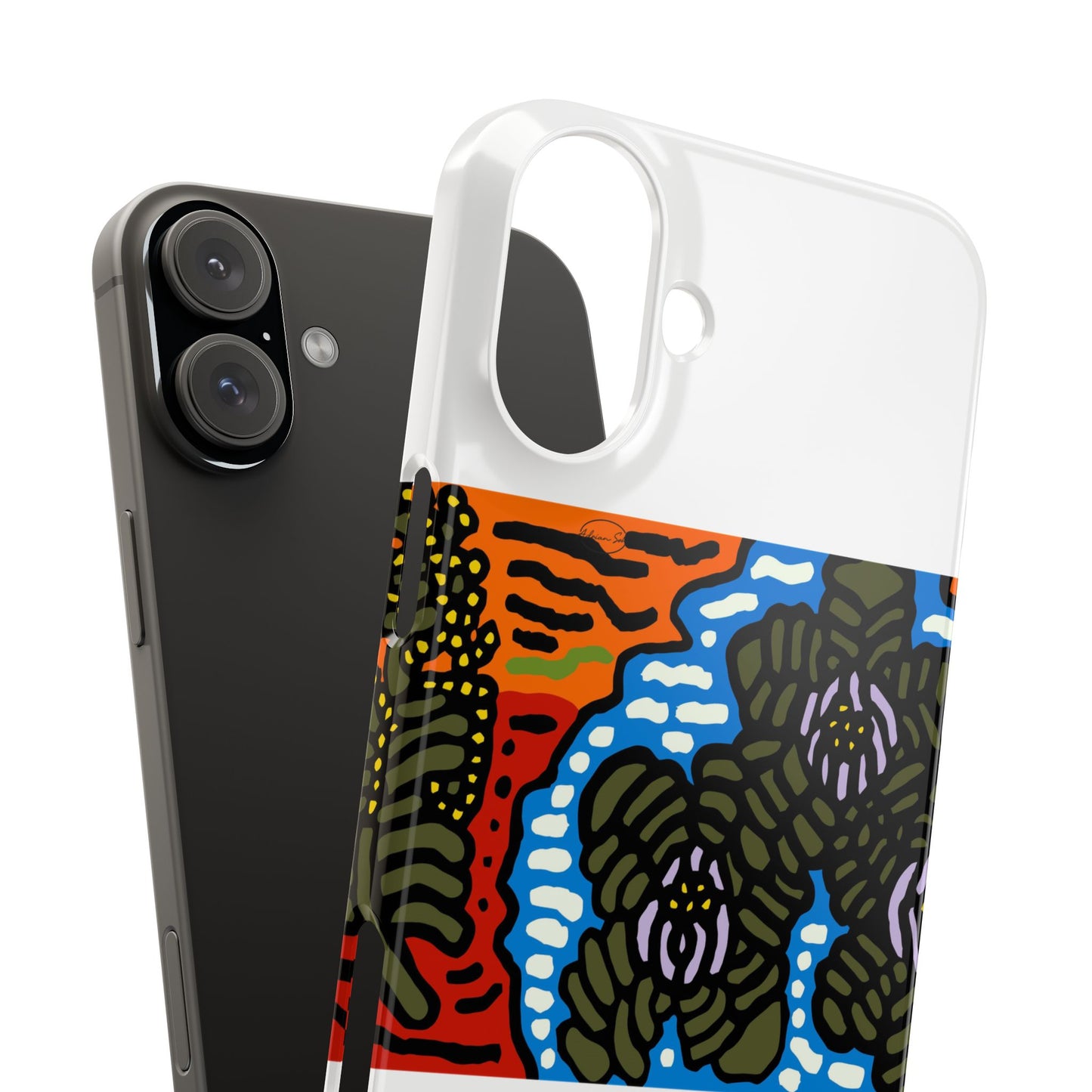 The Sri Lankan water lilies meets the Australian wattle Slim Phone Case