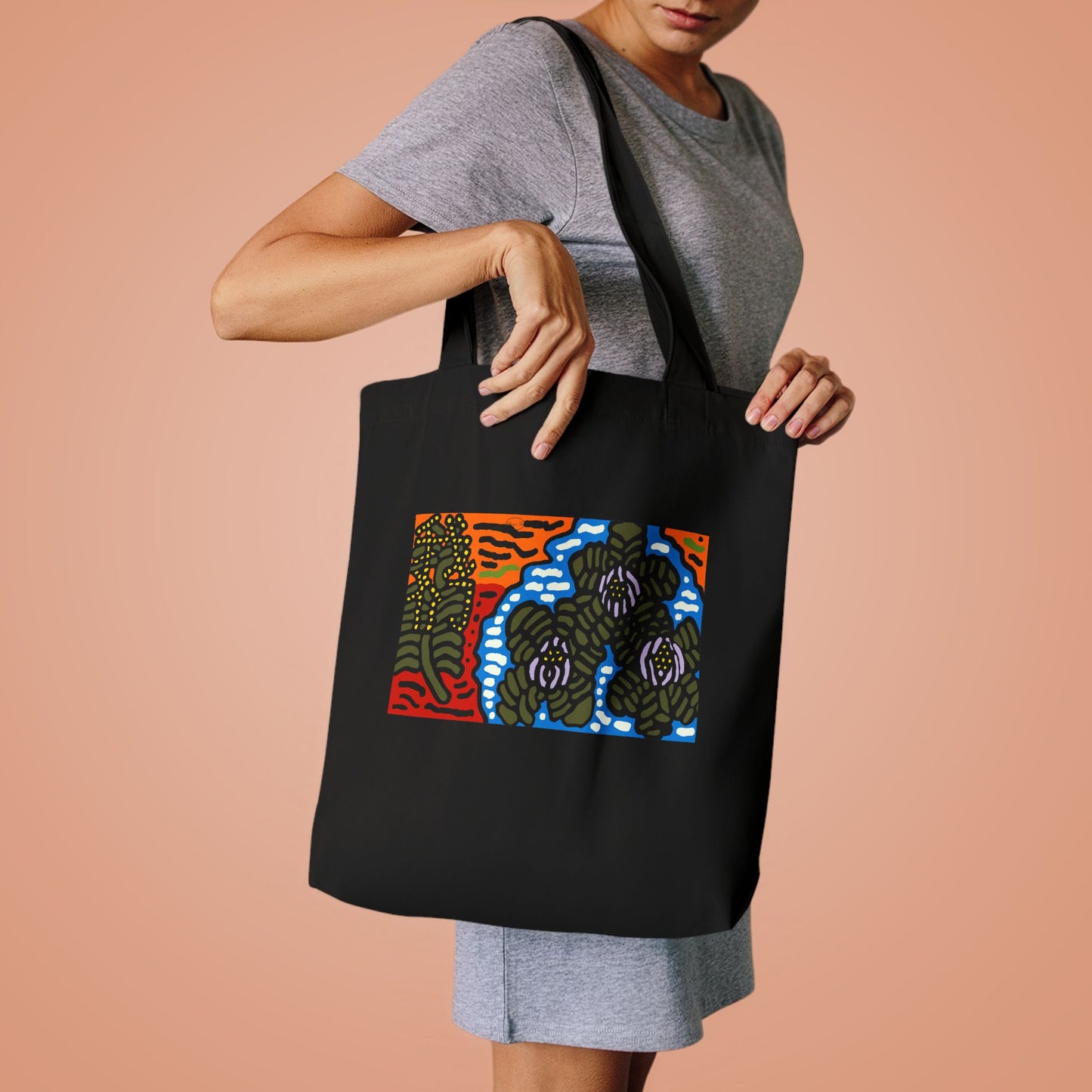 The Sri Lankan water lilies meets the Australian wattle Classic Tote Bag