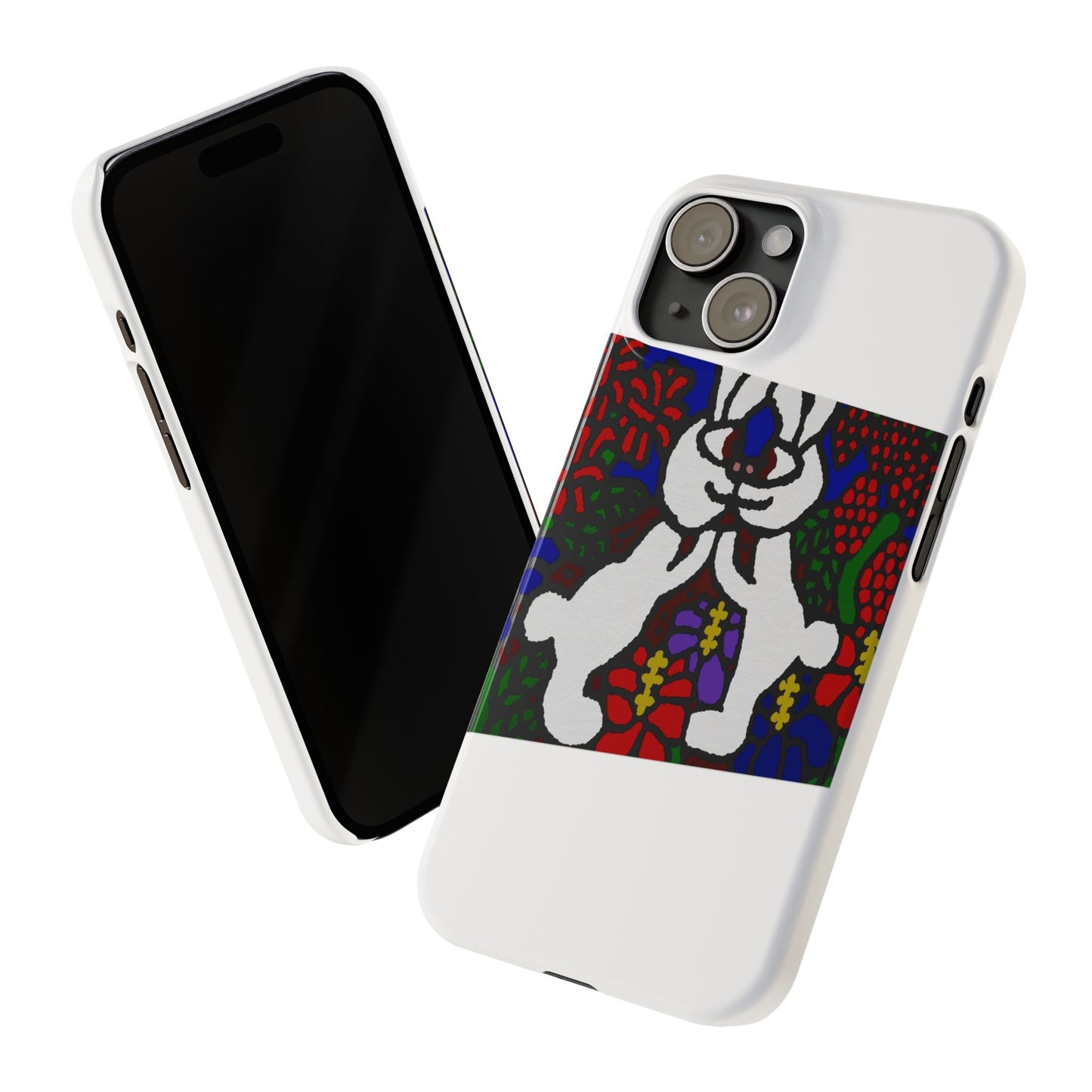 Bunnies in love Slim Phone Case