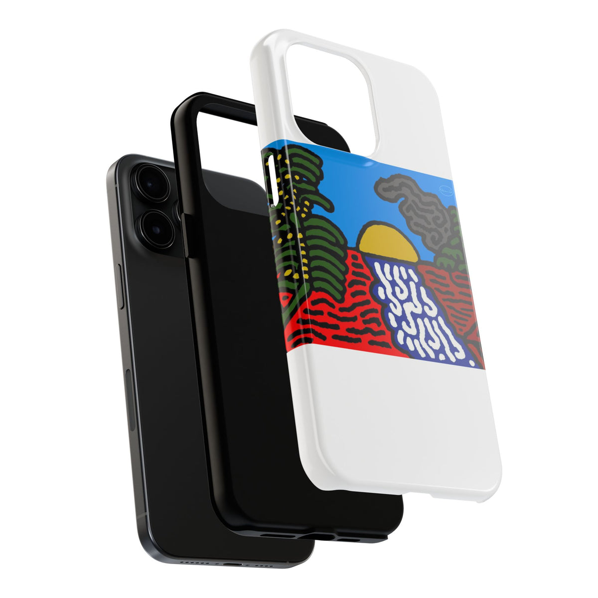 The river that joins the Australian wattle and Lebanese cedar tree in friendship Tough Phone Case