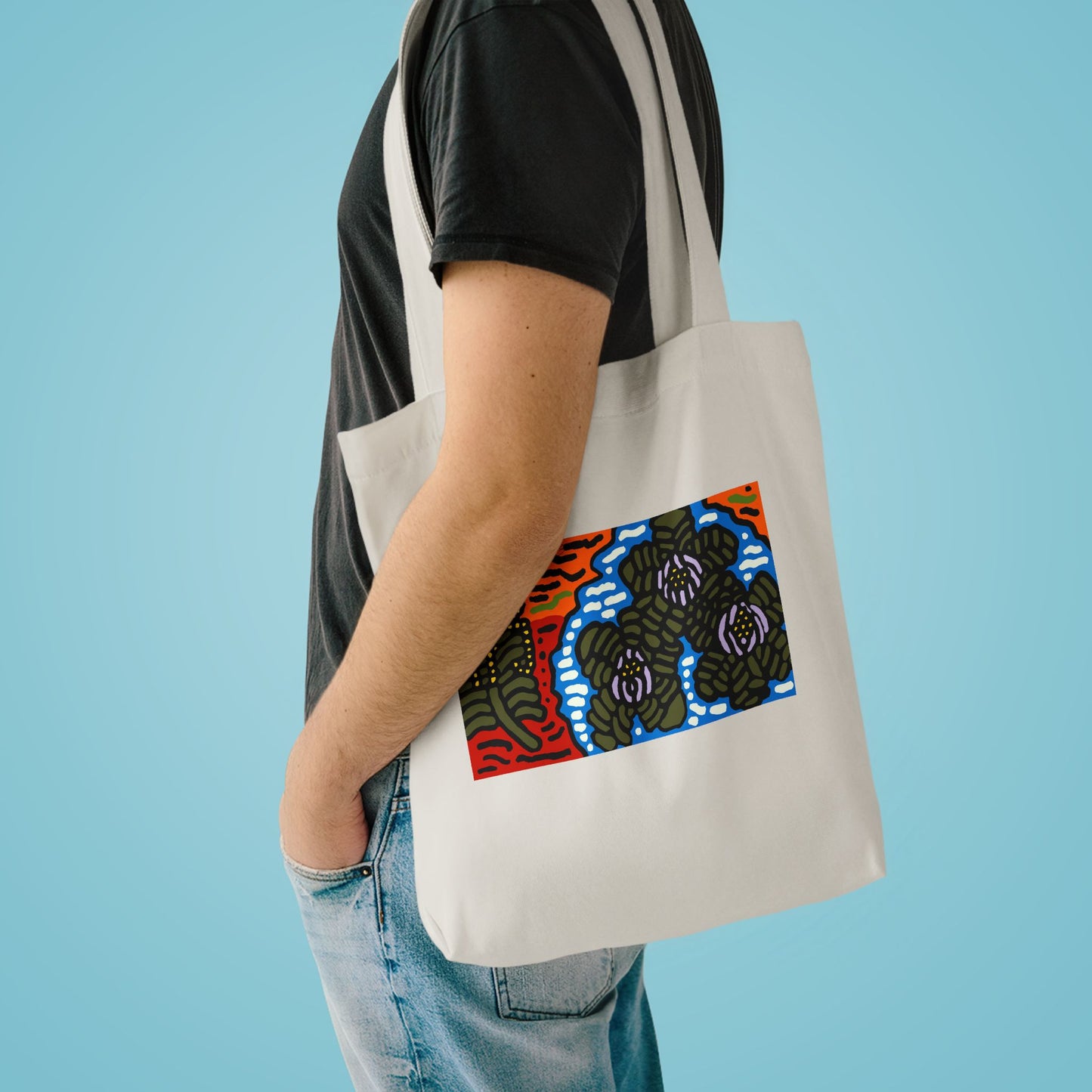 The Sri Lankan water lilies meets the Australian wattle Classic Tote Bag