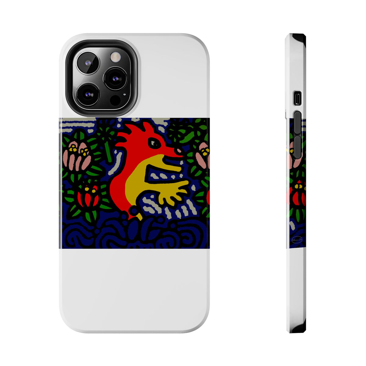 Breaking through the surface of a lotus pond Tough Phone Case