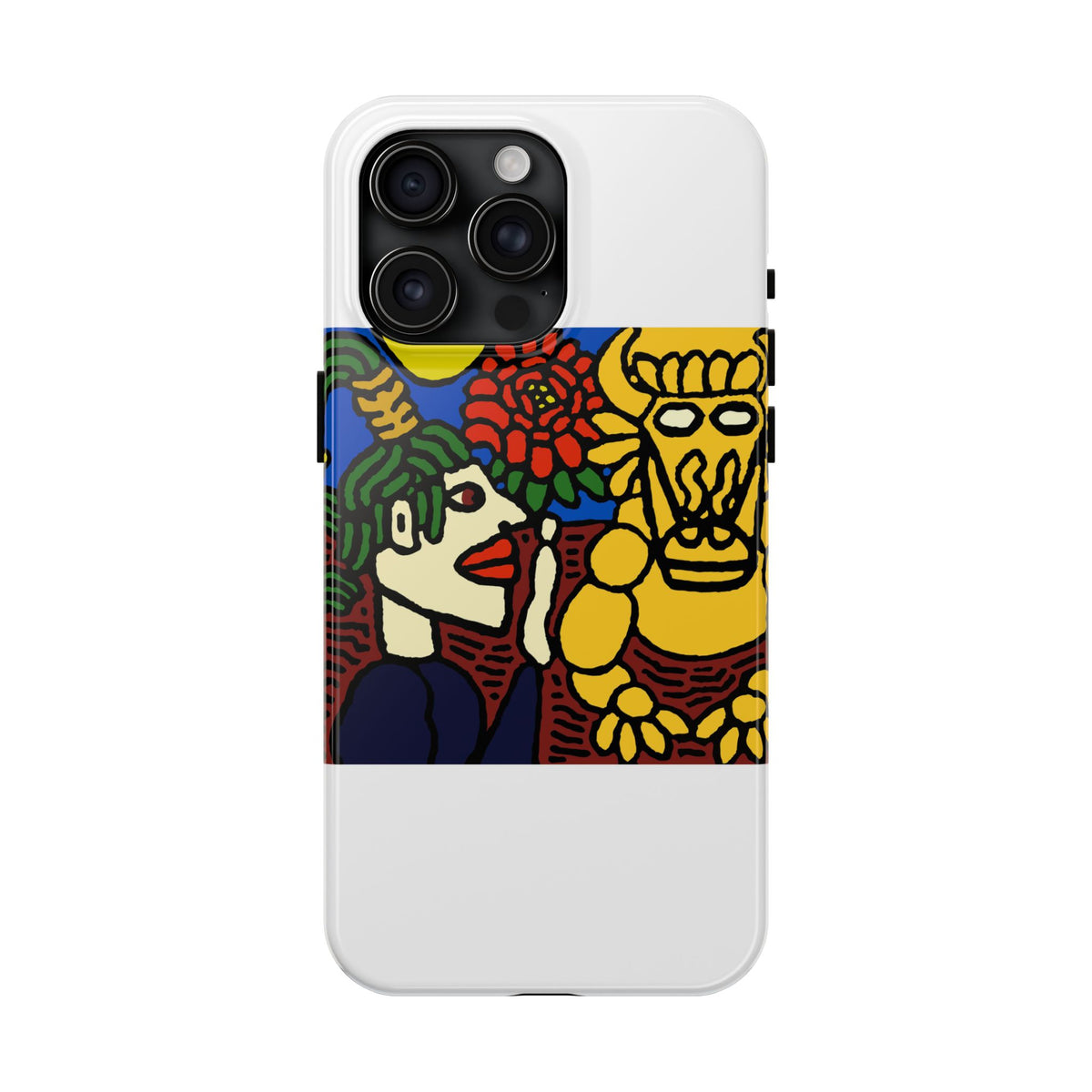 The warrior hailing the mighty golden dragon Tough Phone Case