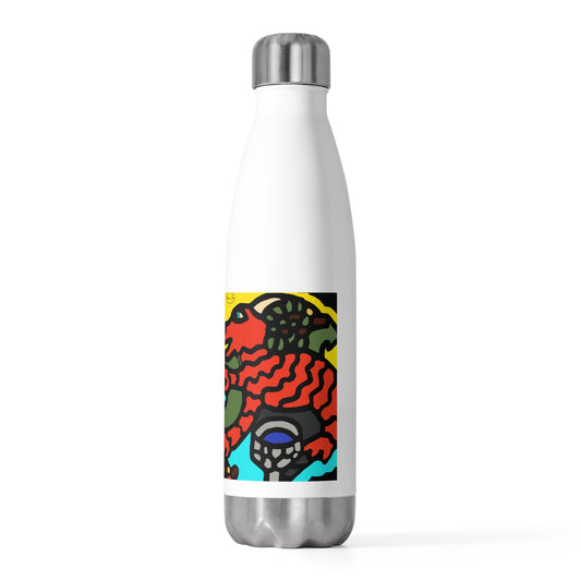 Two dragons enjoying a feast together Stainless Steel Water Bottle