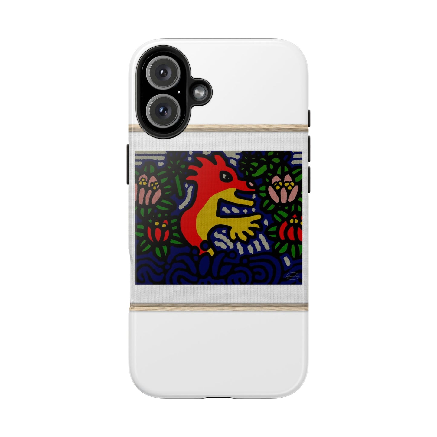 Breaking through the surface of a lotus pond Tough Phone Case