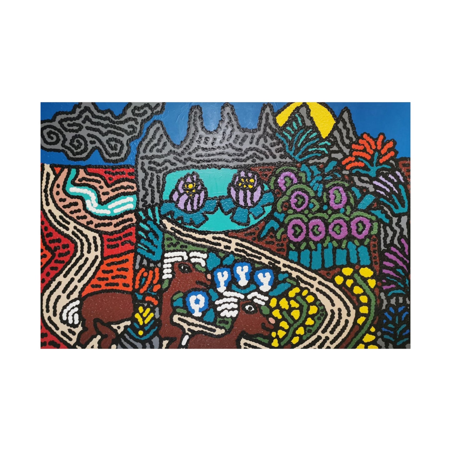 Going to the valley of hope and prosperity Matte Poster Horizontal (Small)