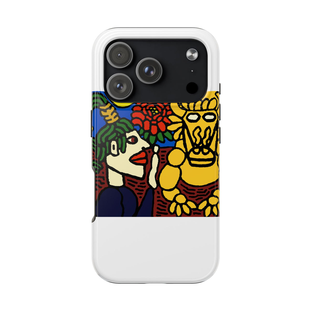 The warrior hailing the mighty golden dragon Tough Phone Case