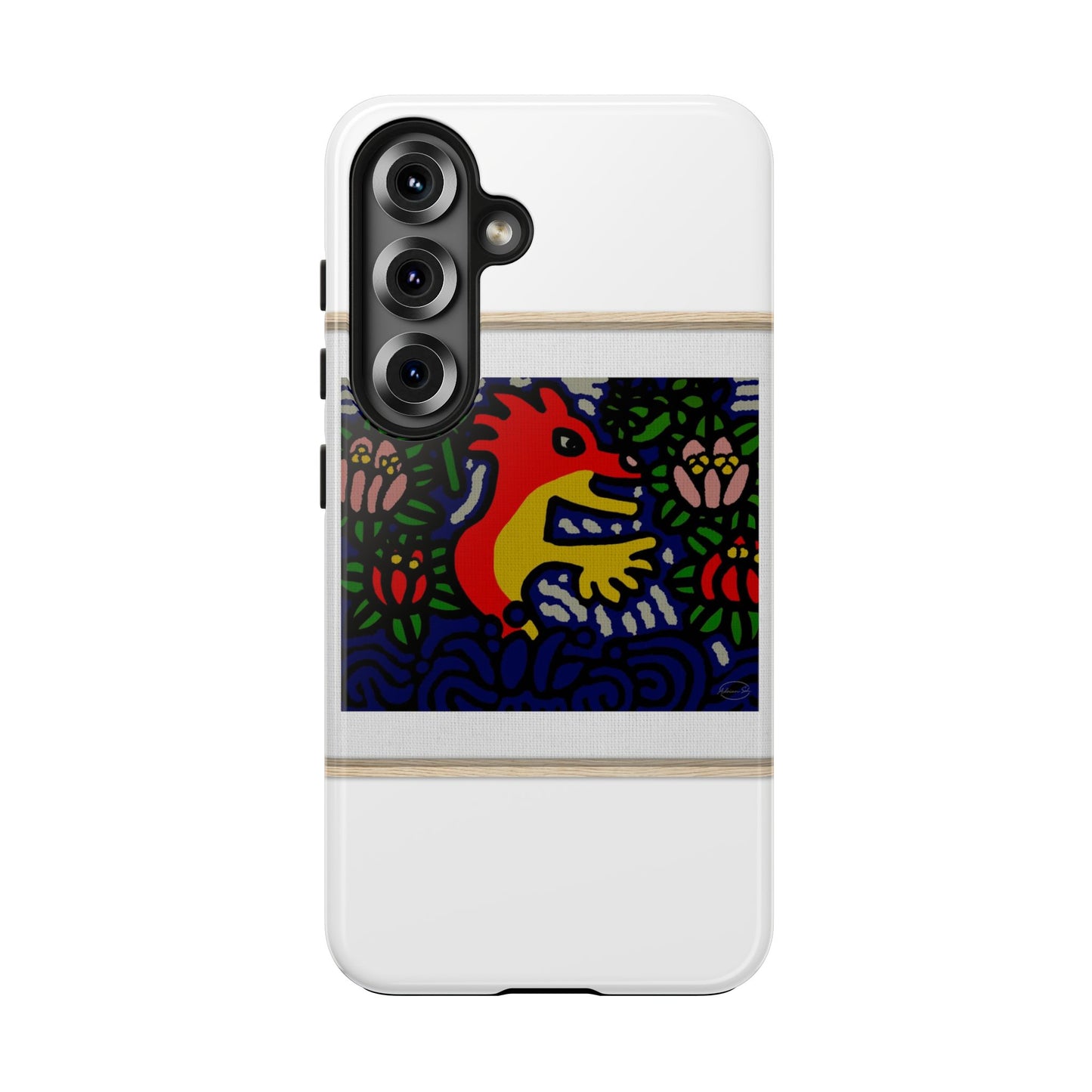 Breaking through the surface of a lotus pond Tough Phone Case