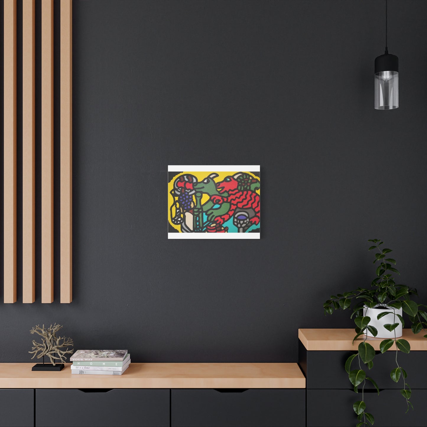 Enjoying our companionship Canvas (Large)