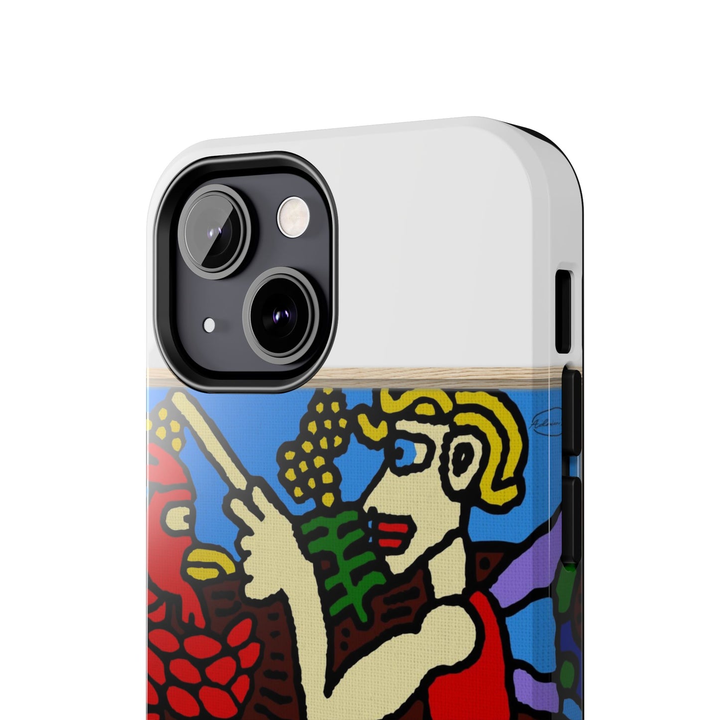 The hen gaining a blessing from a fairy Tough Phone Case