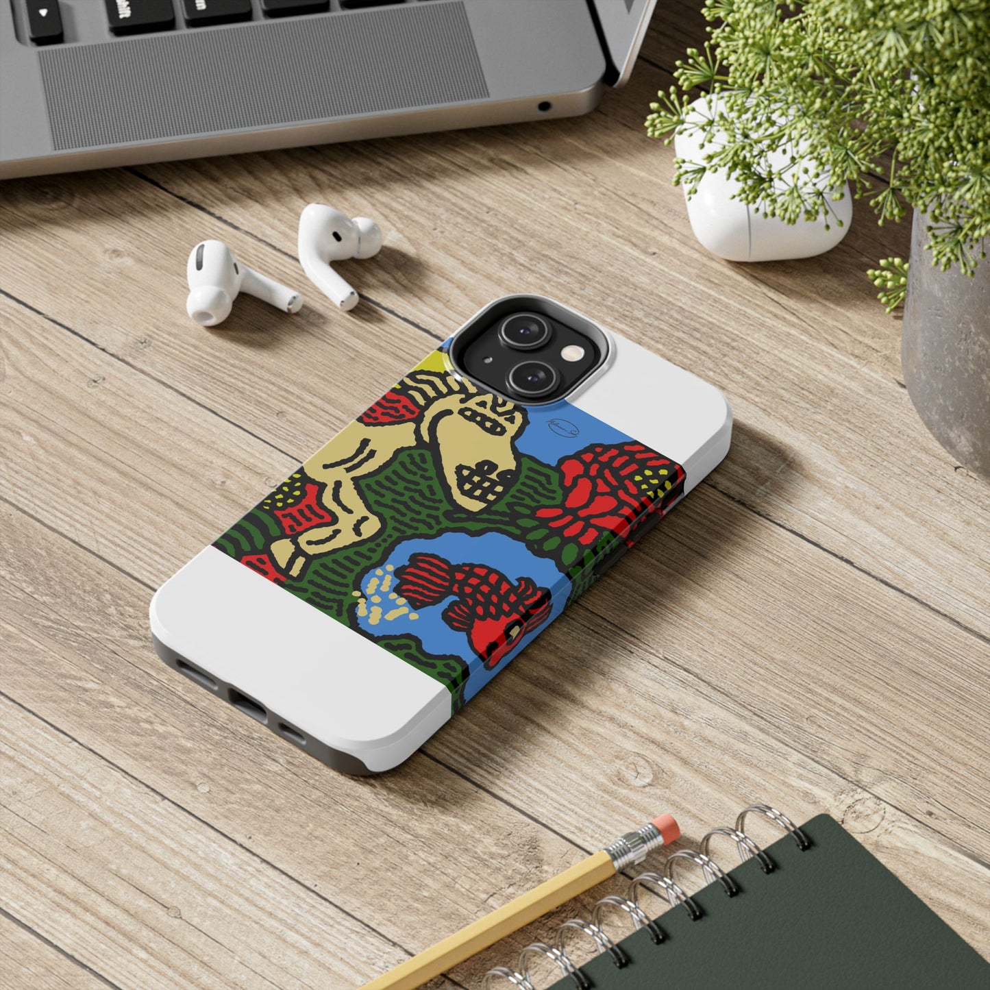 Galloping carefree through life Tough Phone Case