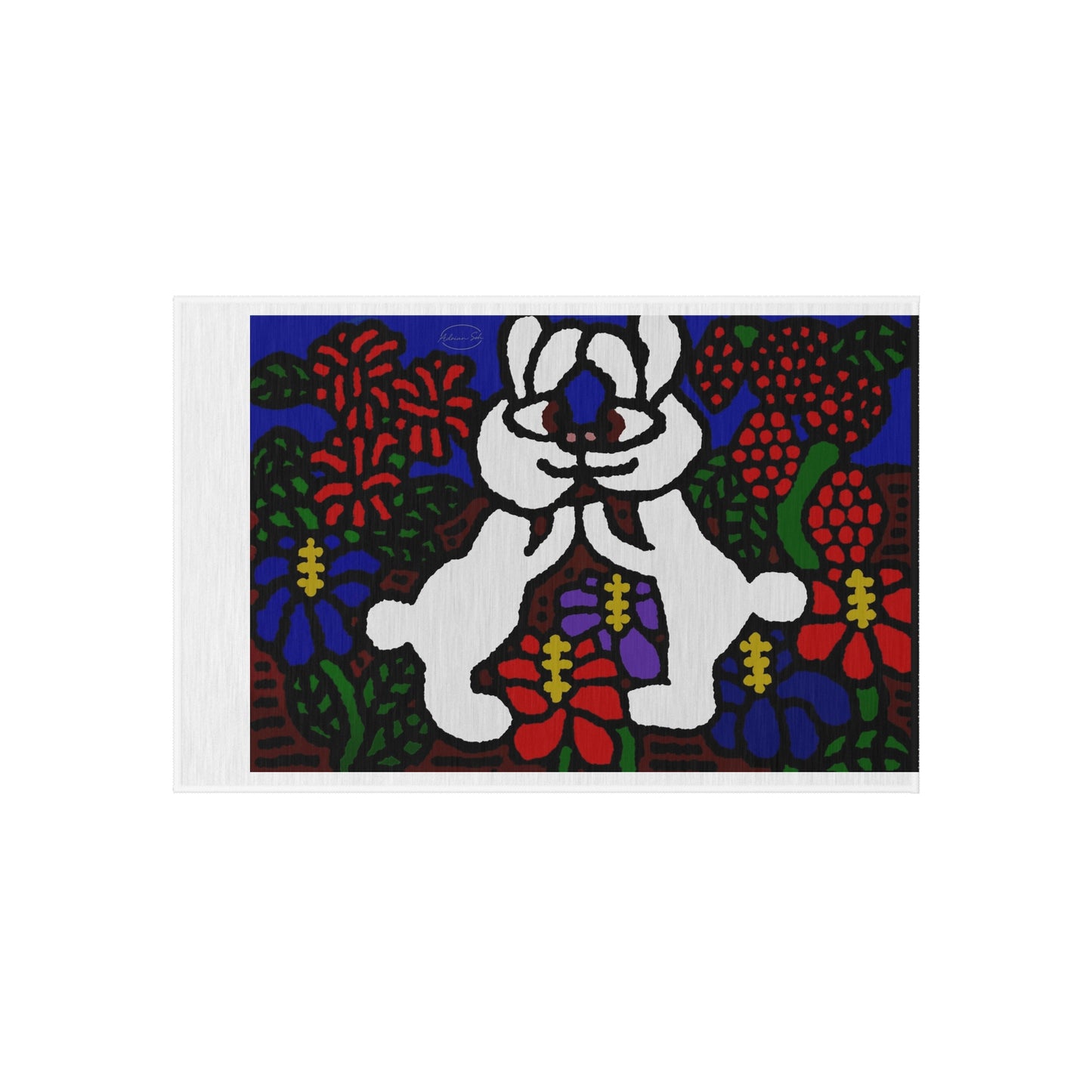 Bunnies in love — Outdoor Rug