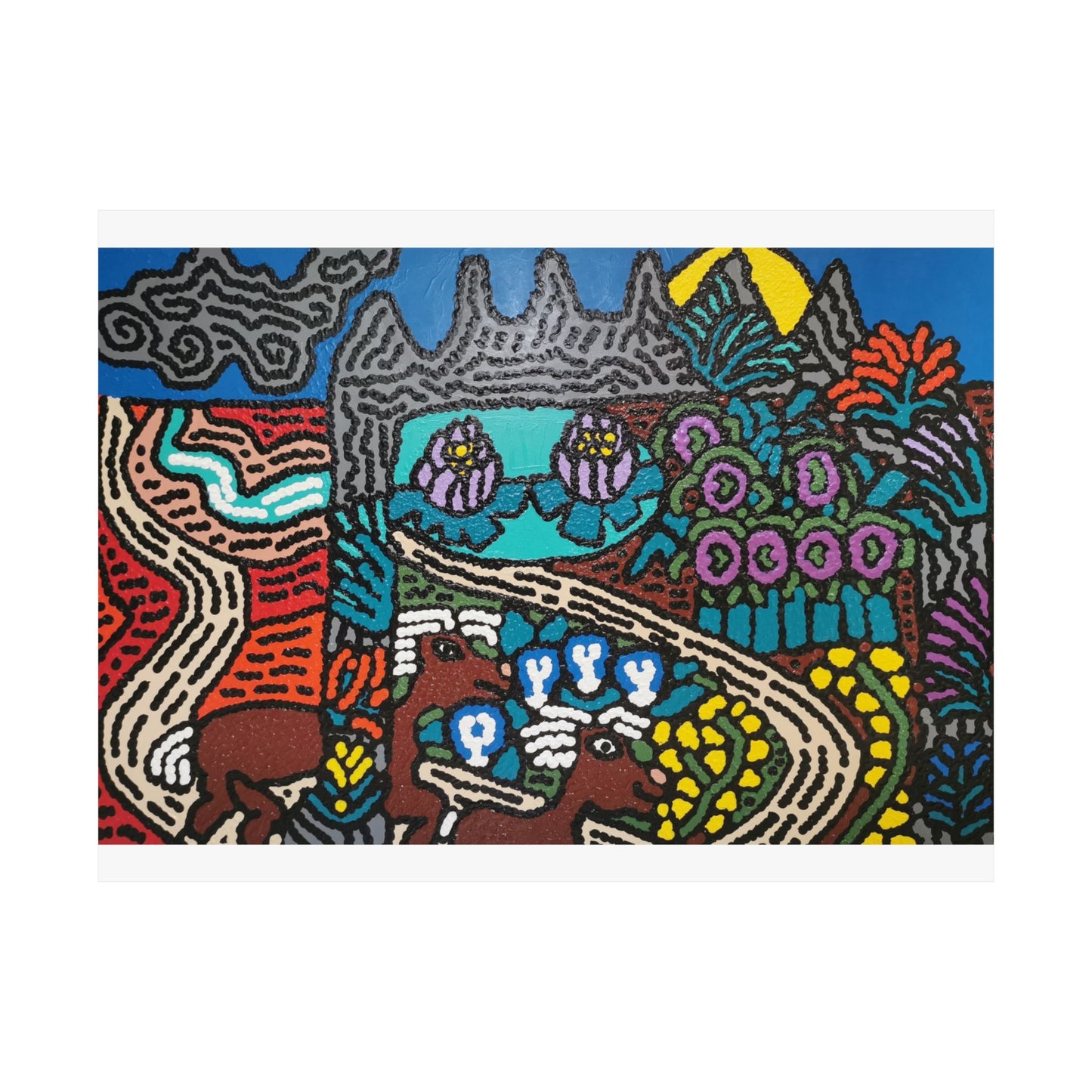 Going to the valley of hope and prosperity Matte Poster Horizontal (Small)