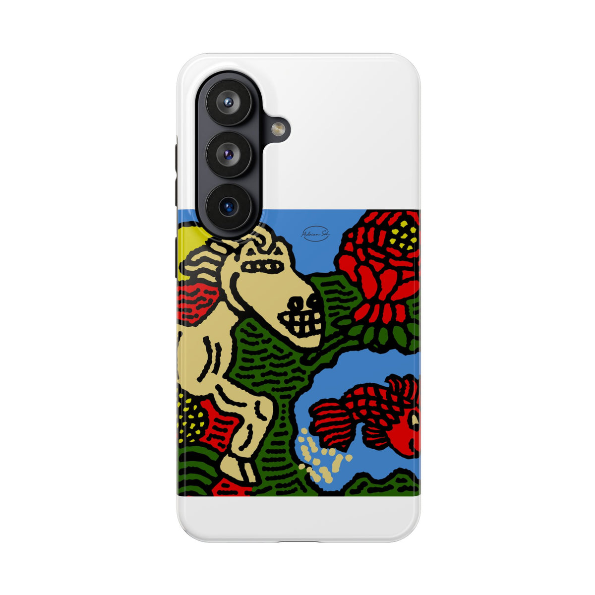 Galloping carefree through life Tough Phone Case