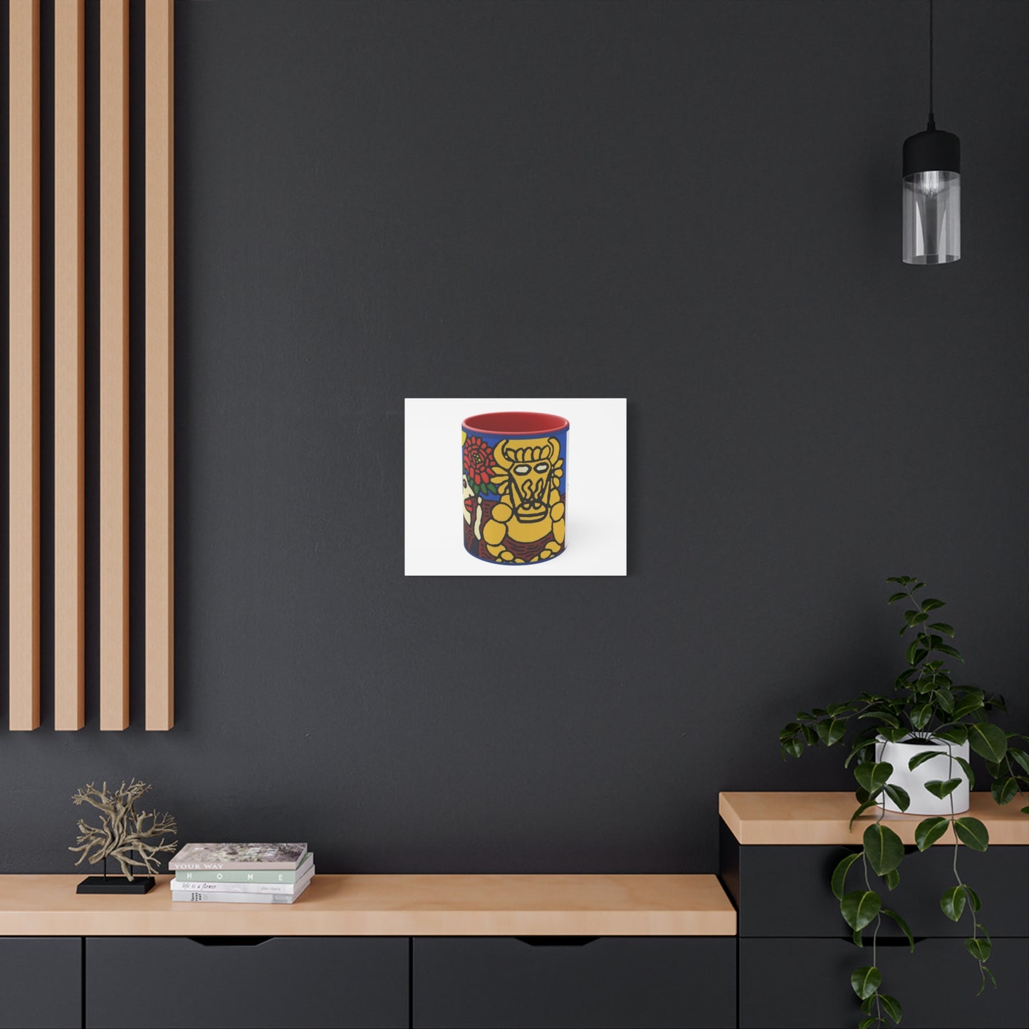 The warrior hailing the mighty golden dragon Canvas (Large)