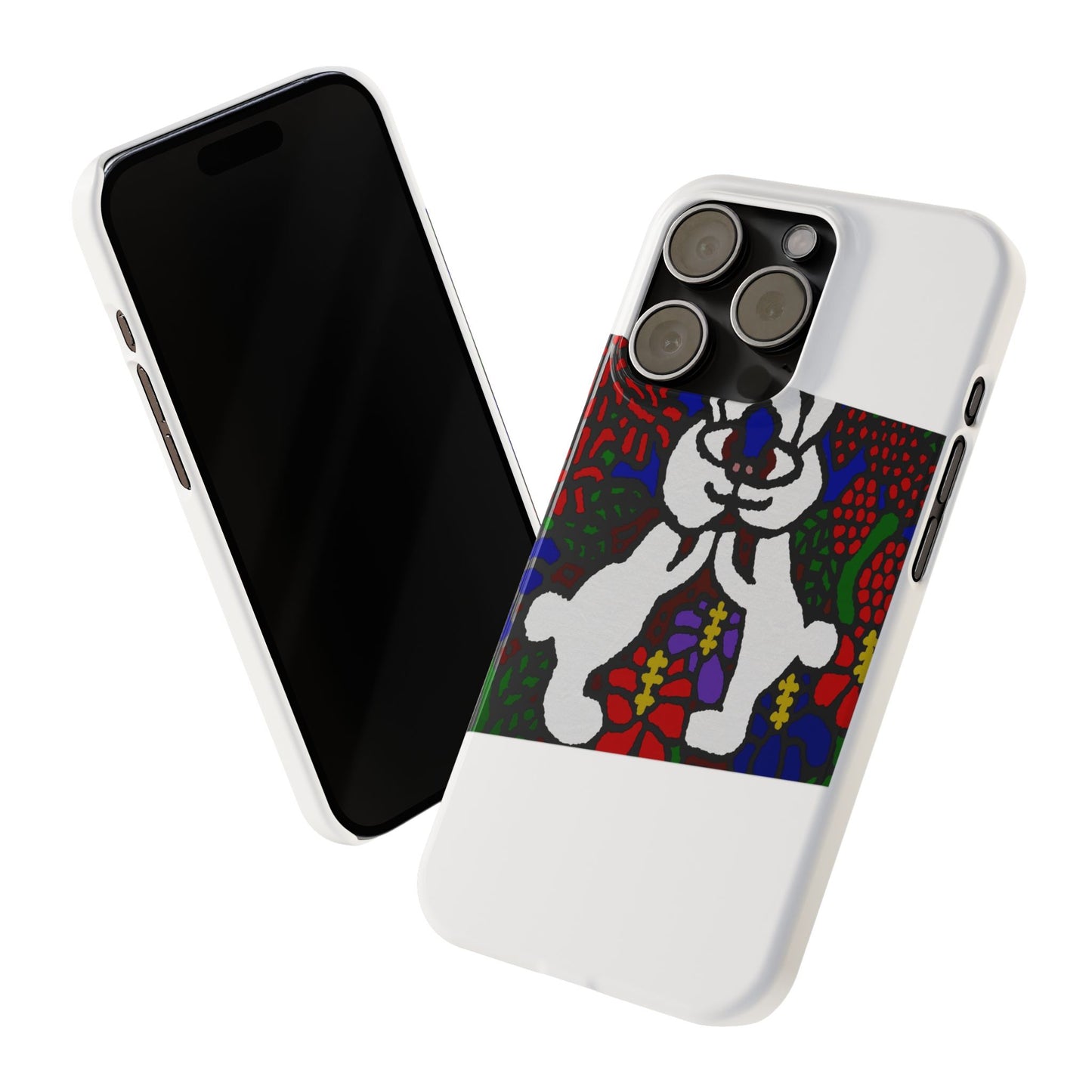 Bunnies in love Slim Phone Case