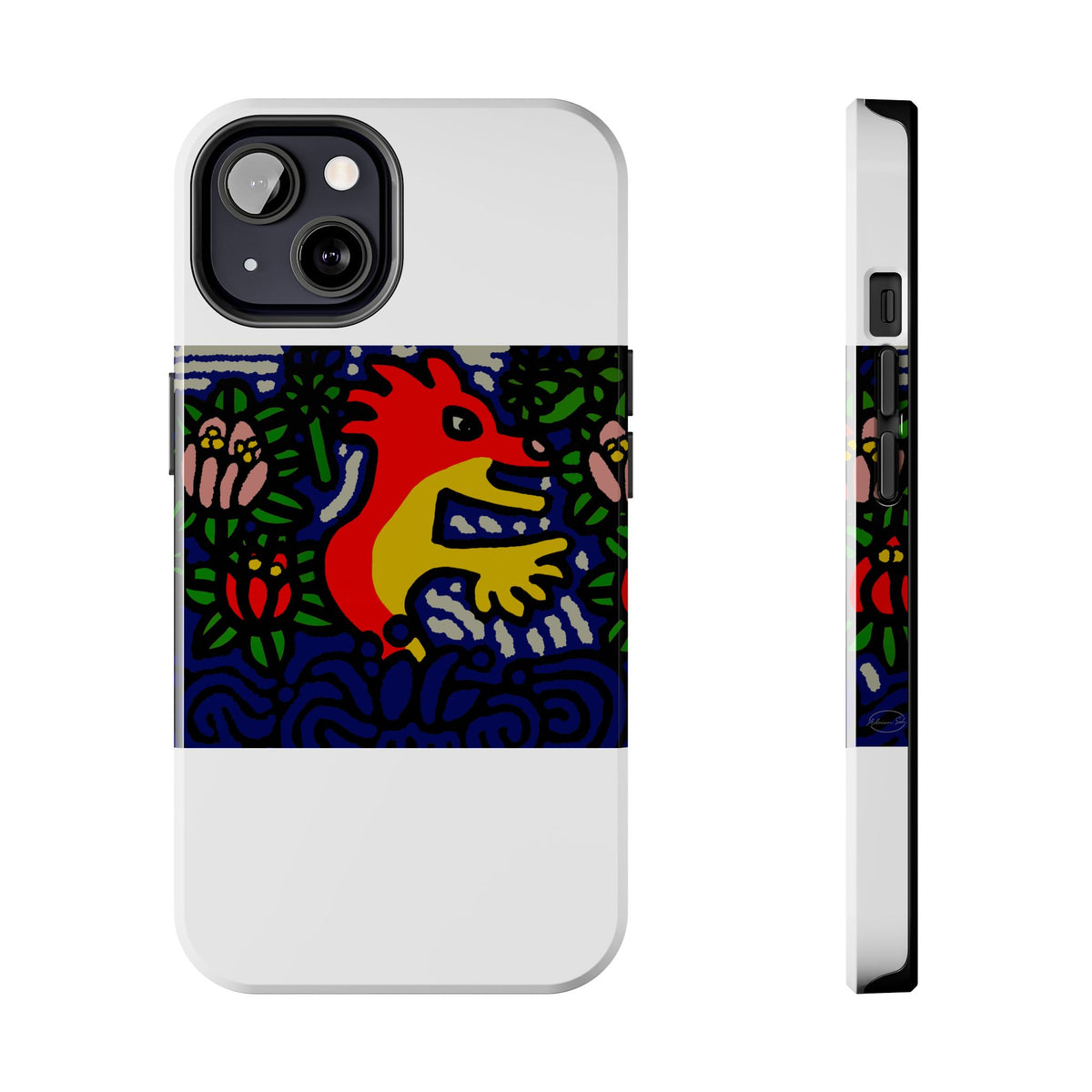 Breaking through the surface of a lotus pond Tough Phone Case