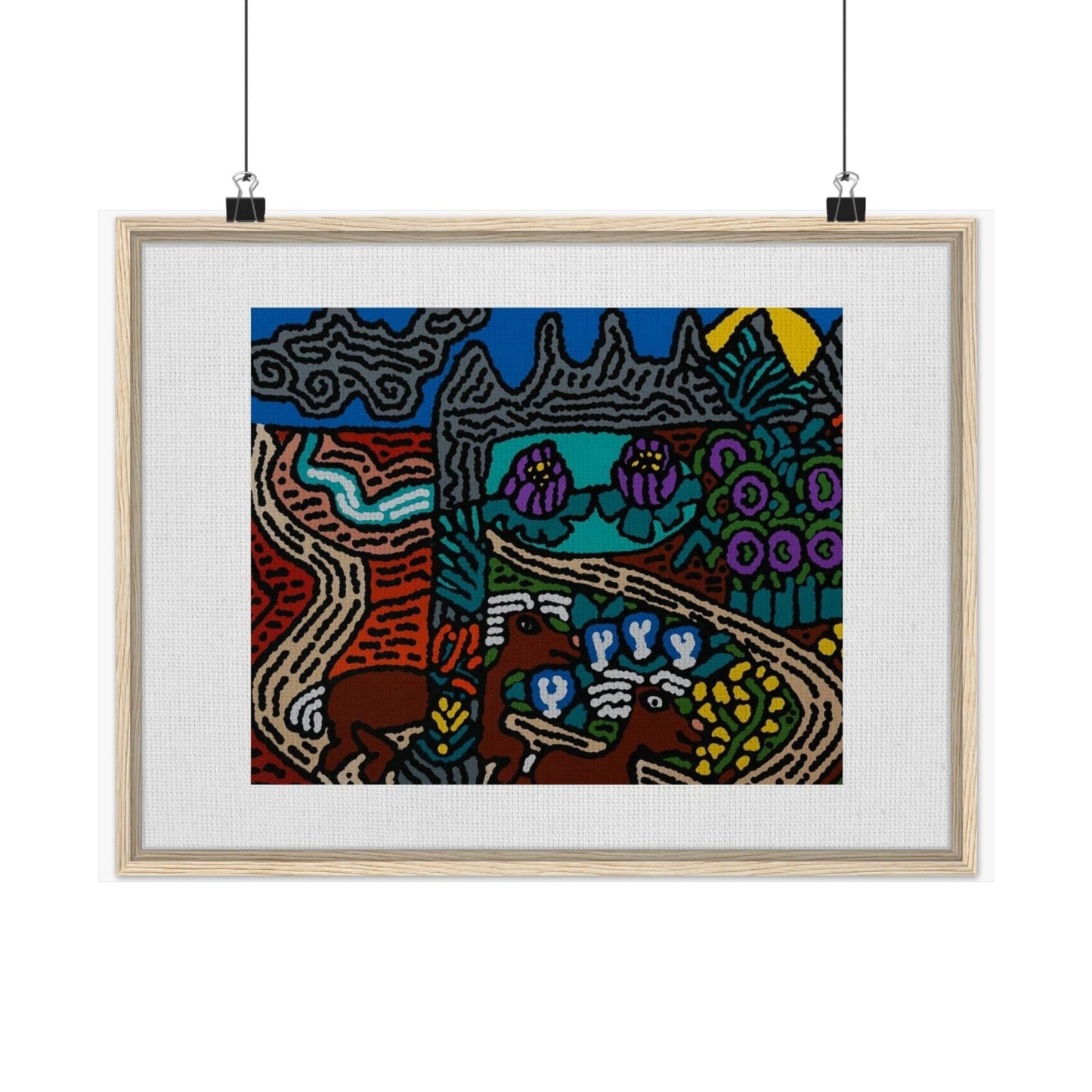 Road to a Sanctuary and Oasis Matte Poster Horizontal (Small)