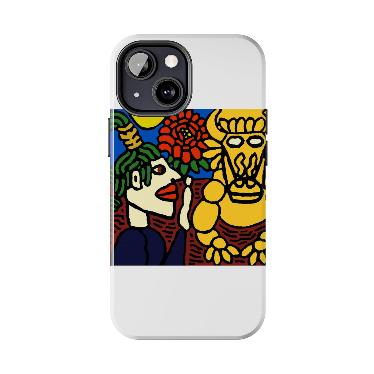 The warrior hailing the mighty golden dragon Tough Phone Case