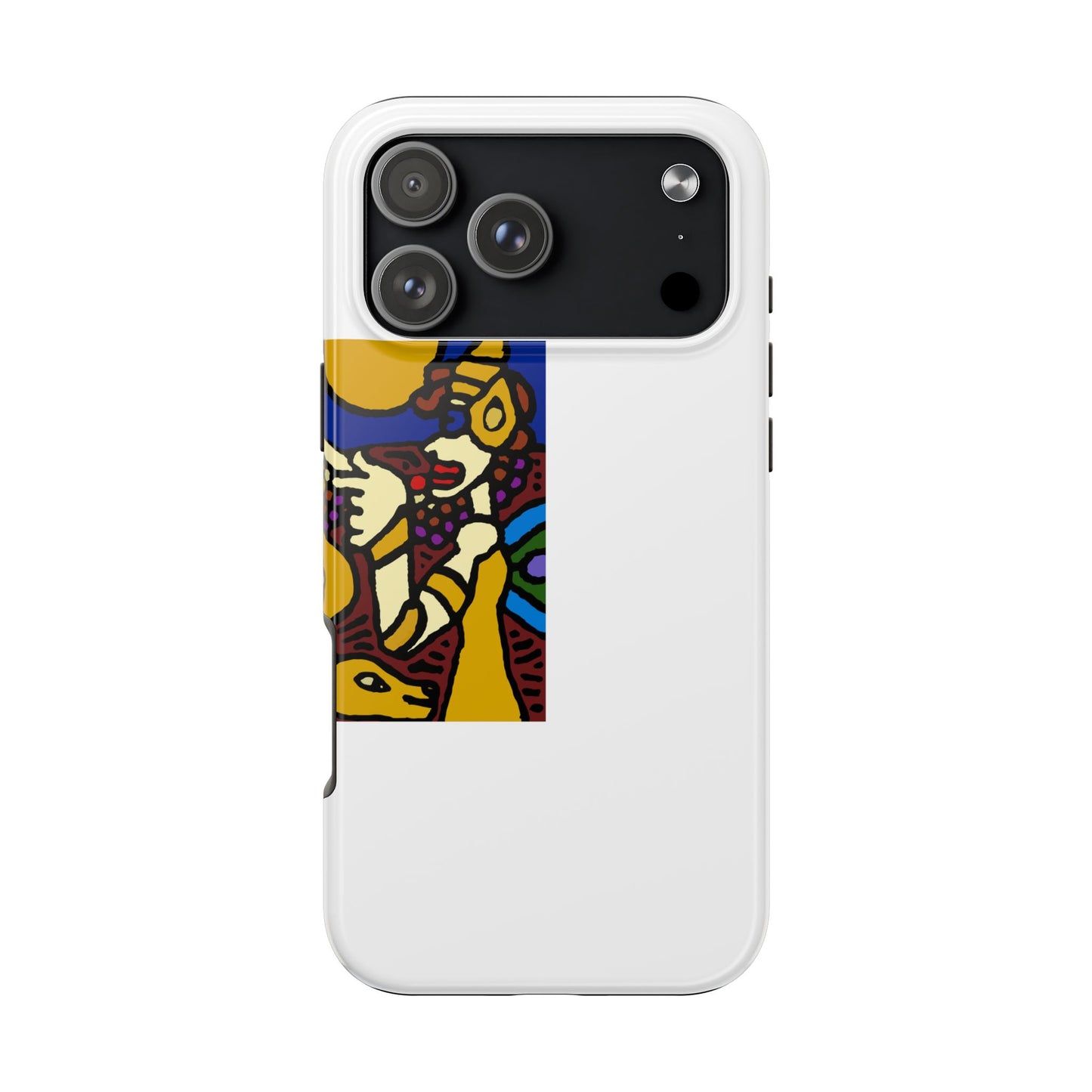 The golden snake being blessed by the fairy Tough Phone Case